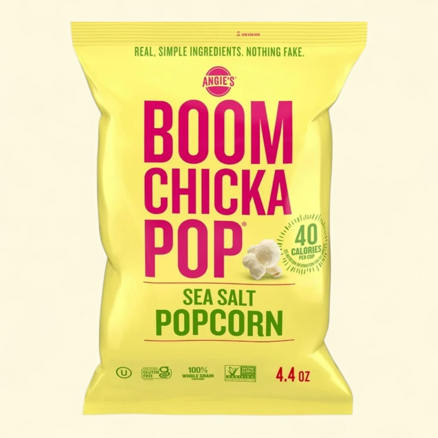 Angie's BOOMCHICKAPOP Sea Salt Popcorn, 4.4 oz.