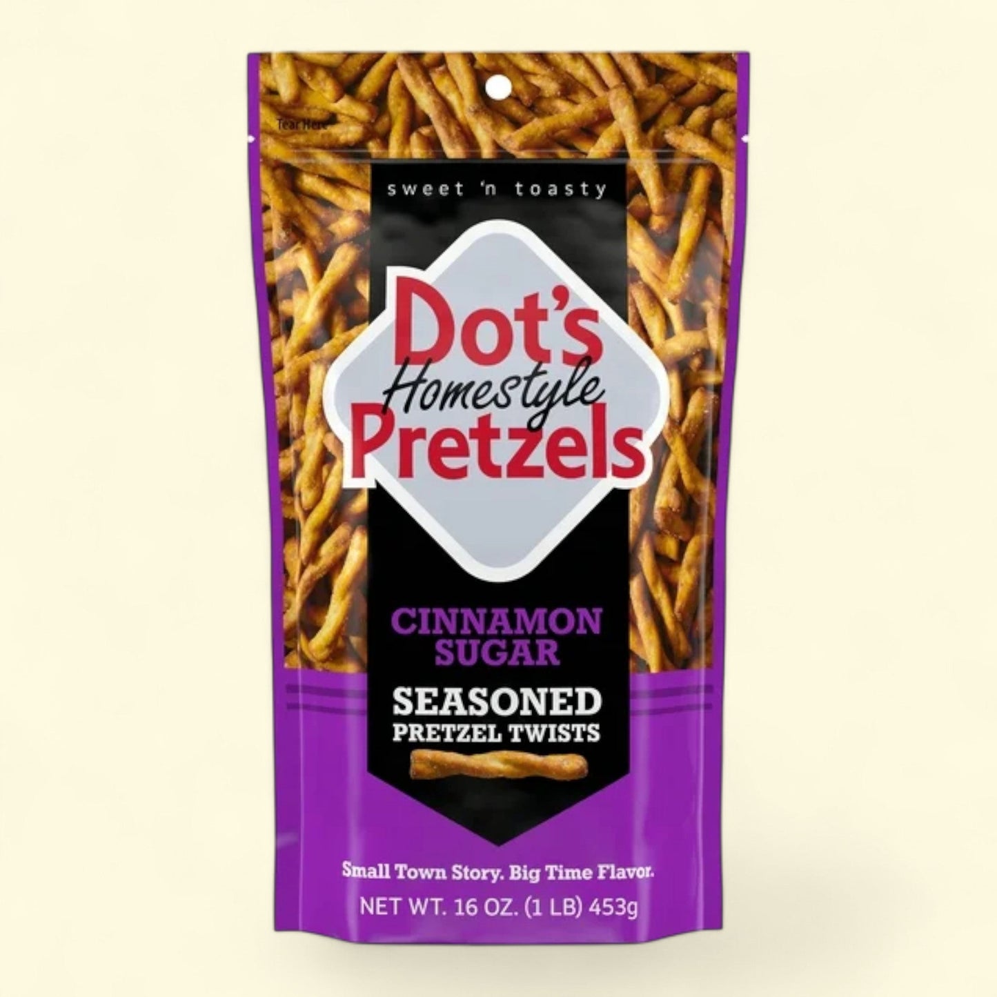 Dot's Homestyle Pretzels Cinnamon Sugar Seasoned Pretzel Twists, 16 oz
