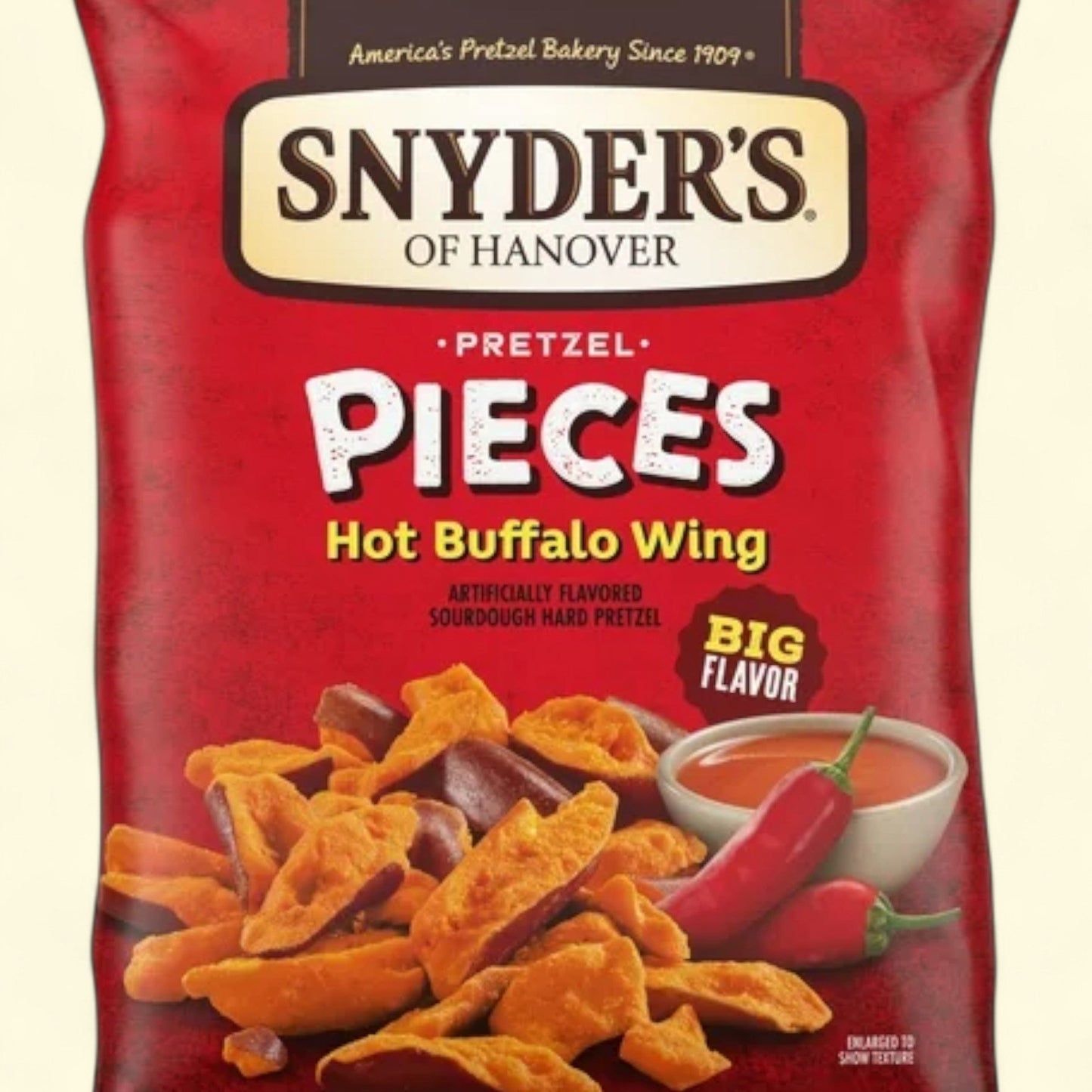 Snyder's of Hanover Pretzel Pieces, Hot Buffalo Wing Flavored, 11.25 oz