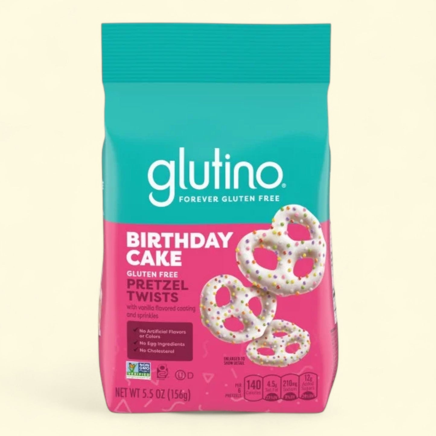 Glutino Birthday Cake Pretzel Twists, 5.5 oz.