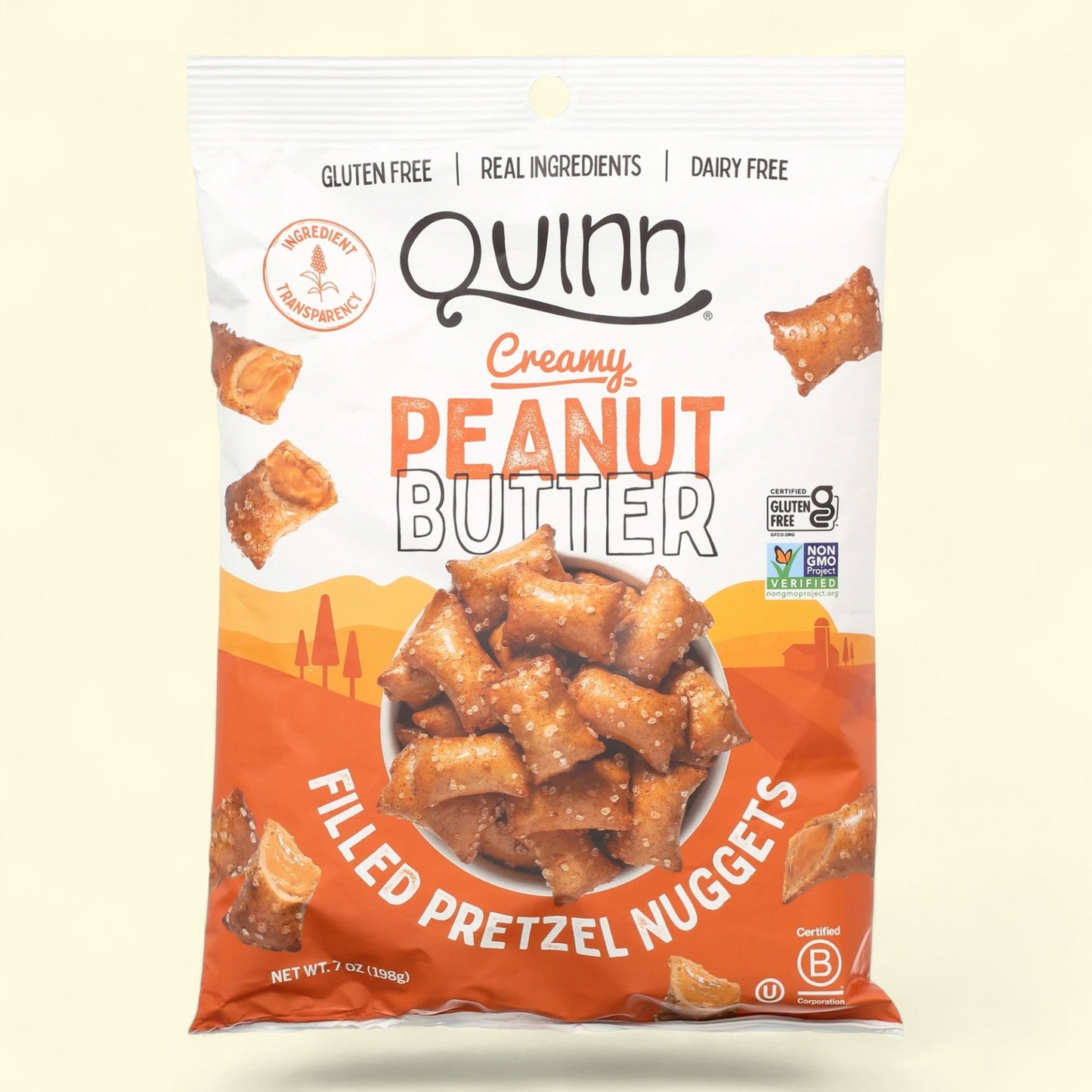 Quinn Peanut Butter Filled Pretzel Nuggets, 7 oz