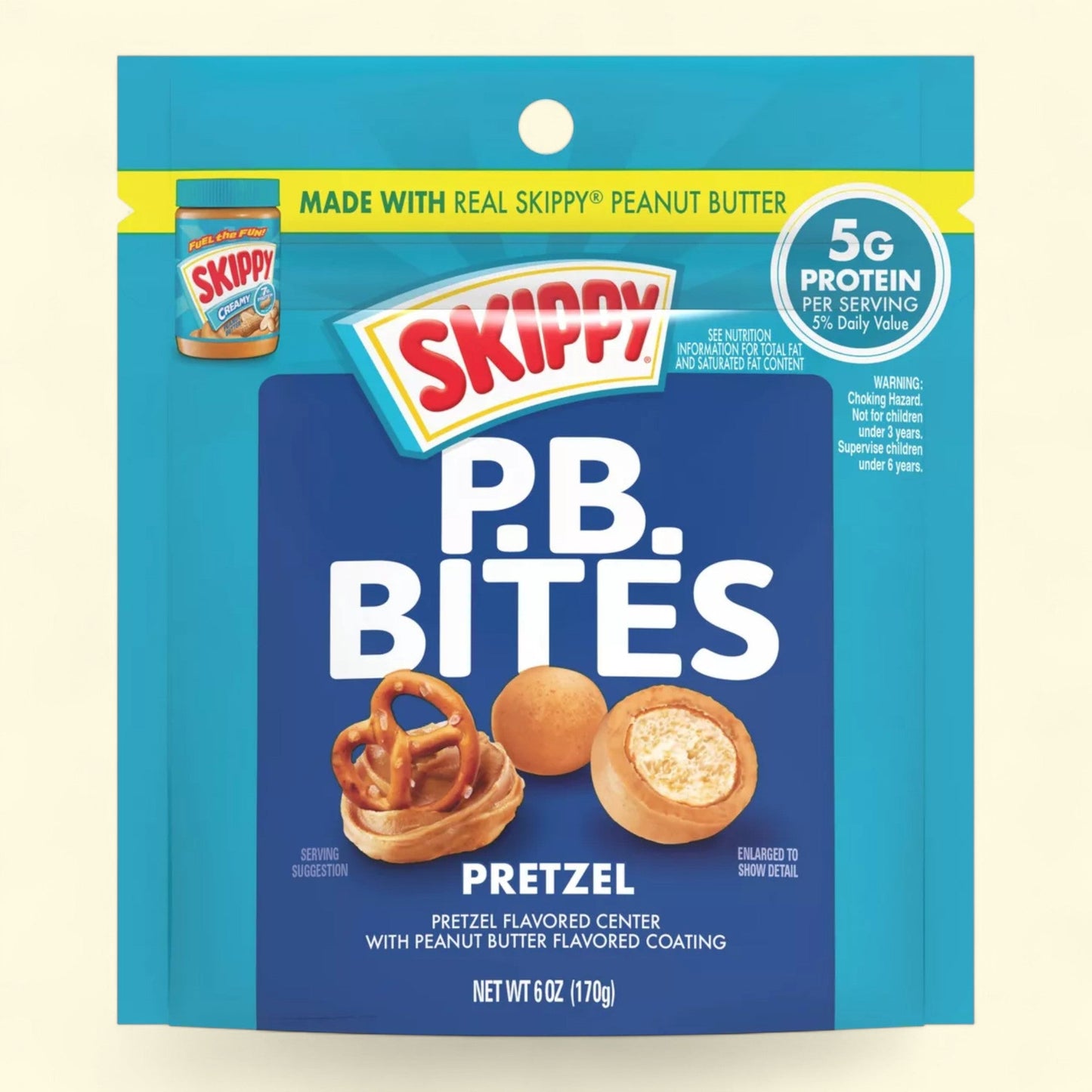 Skippy Bites Pretzel, 6oz