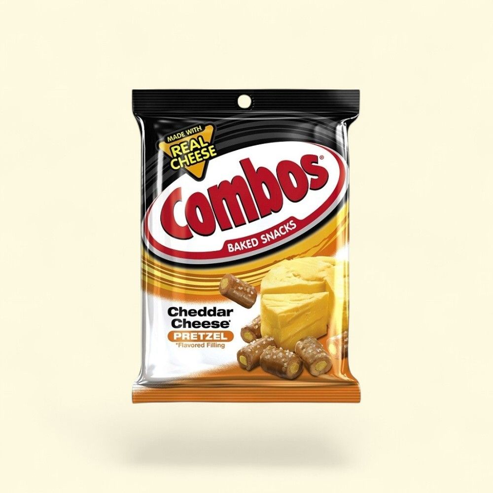 Combos Cheddar Cheese Pretzel Baked Snacks - 6.3 oz Bag — authentic US product shipped worldwide by Treatspree