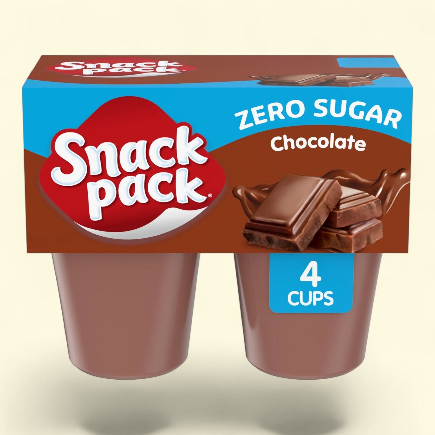 Snack Pack Chocolate Pudding, 3.25 oz, 4 Count