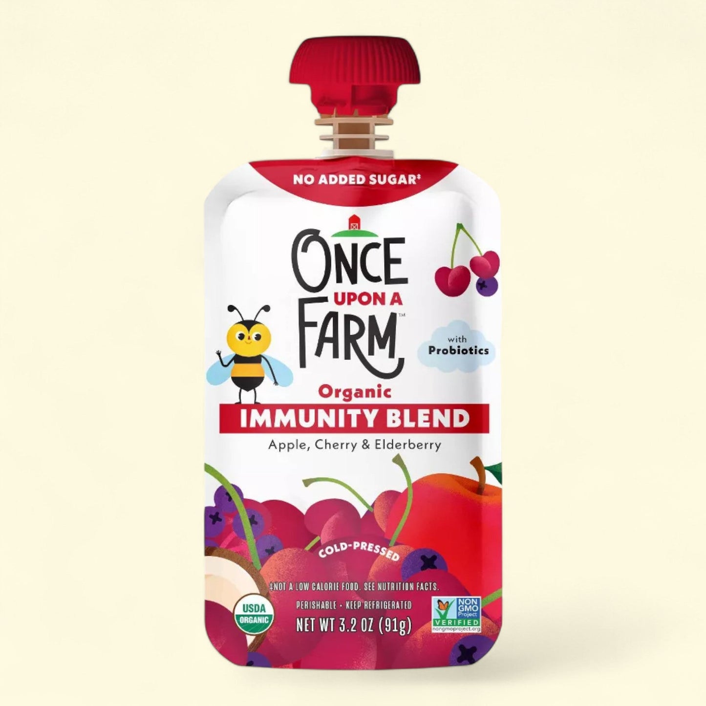 Once Upon a Farm Organic Immunity Blend Kids' Snack, 3.2oz — authentic US product shipped worldwide by Treatspree