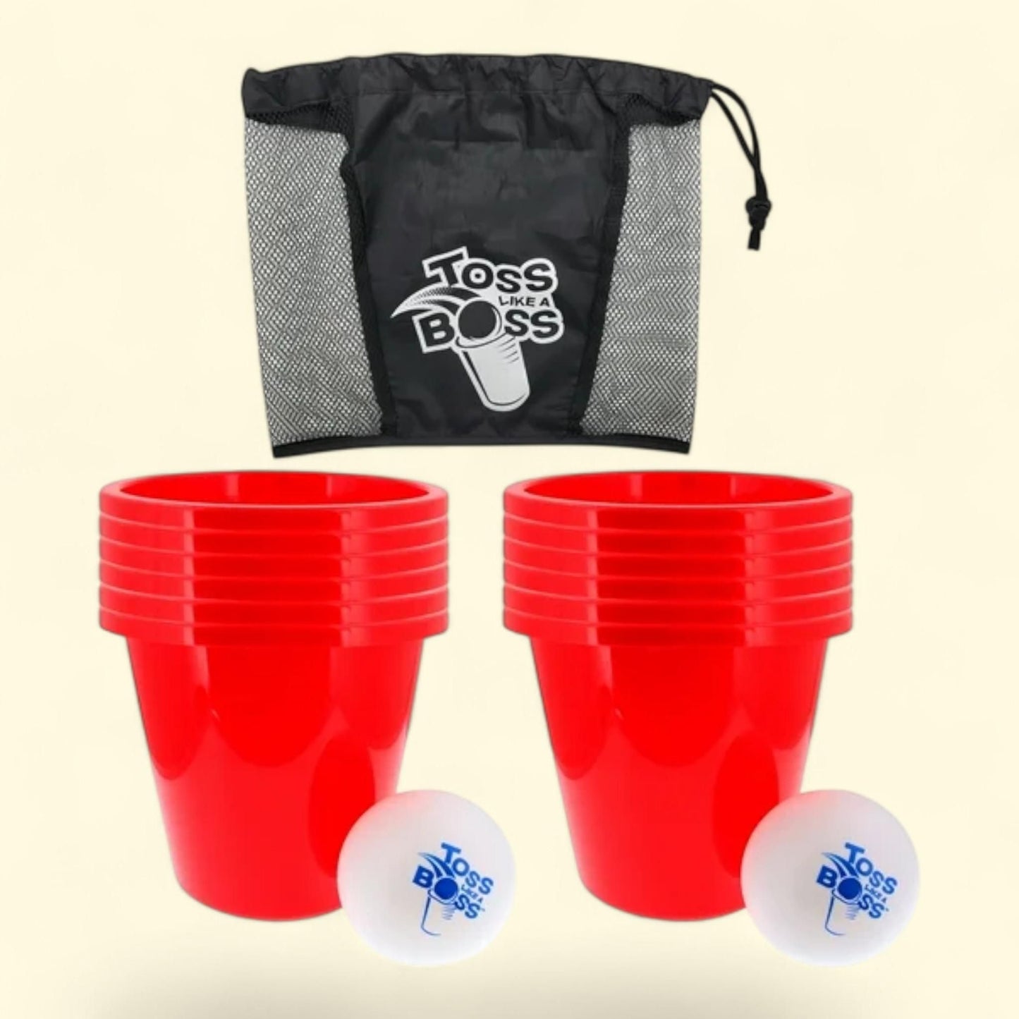 Banzai Giant Pong Lawn Game, Outdoor, with Drawstring Bag
