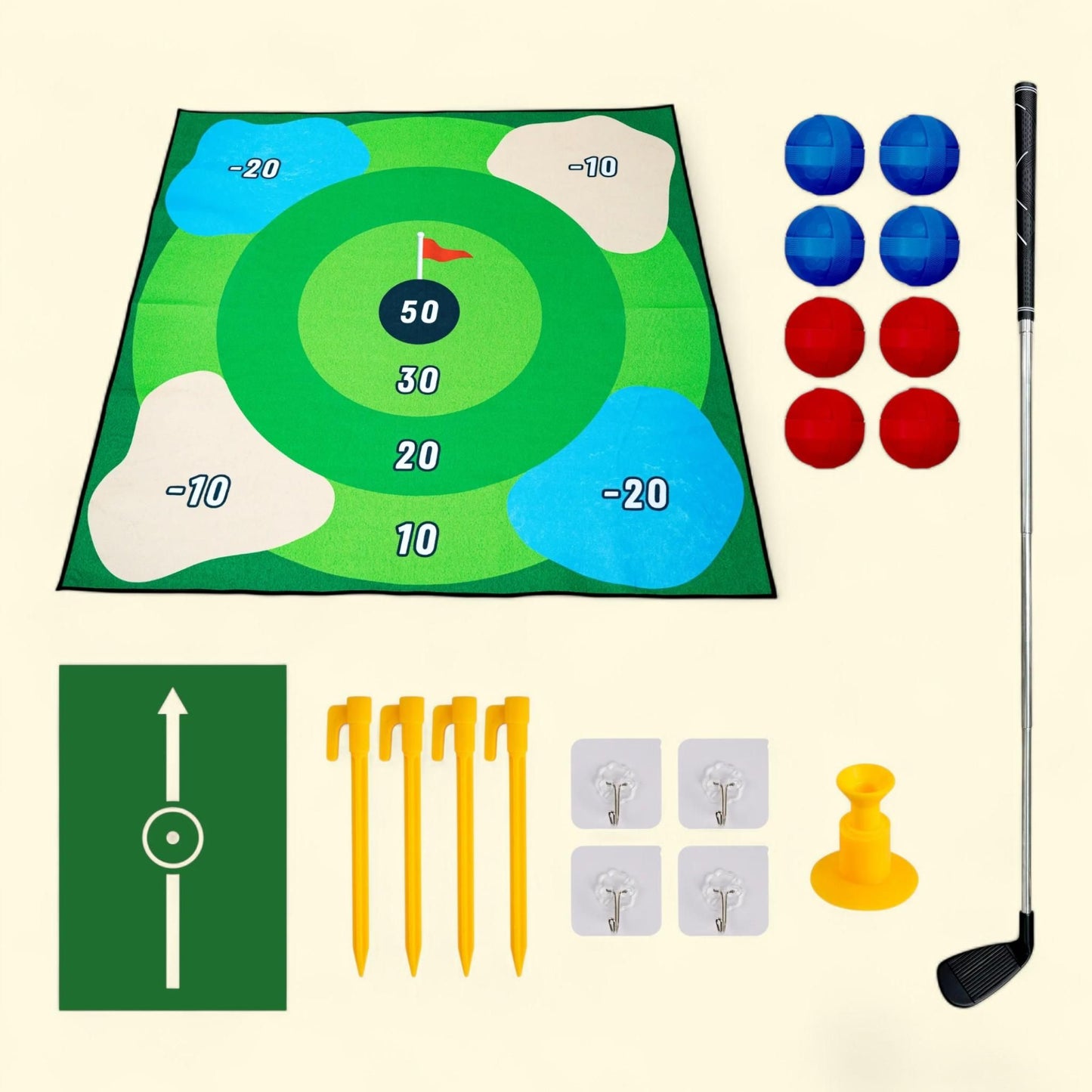 MinnARK Sticky Chipping Golf Target Game, All Ages, Indoor Outdoor, One Size