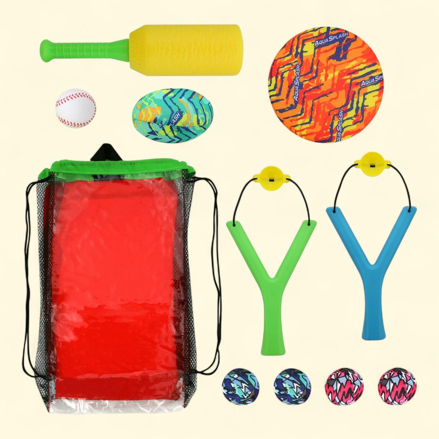 Play Day Water Sports 4-in-1 11 Piece Set, Multi-color, Ages 3+ — authentic US product shipped worldwide by Treatspree