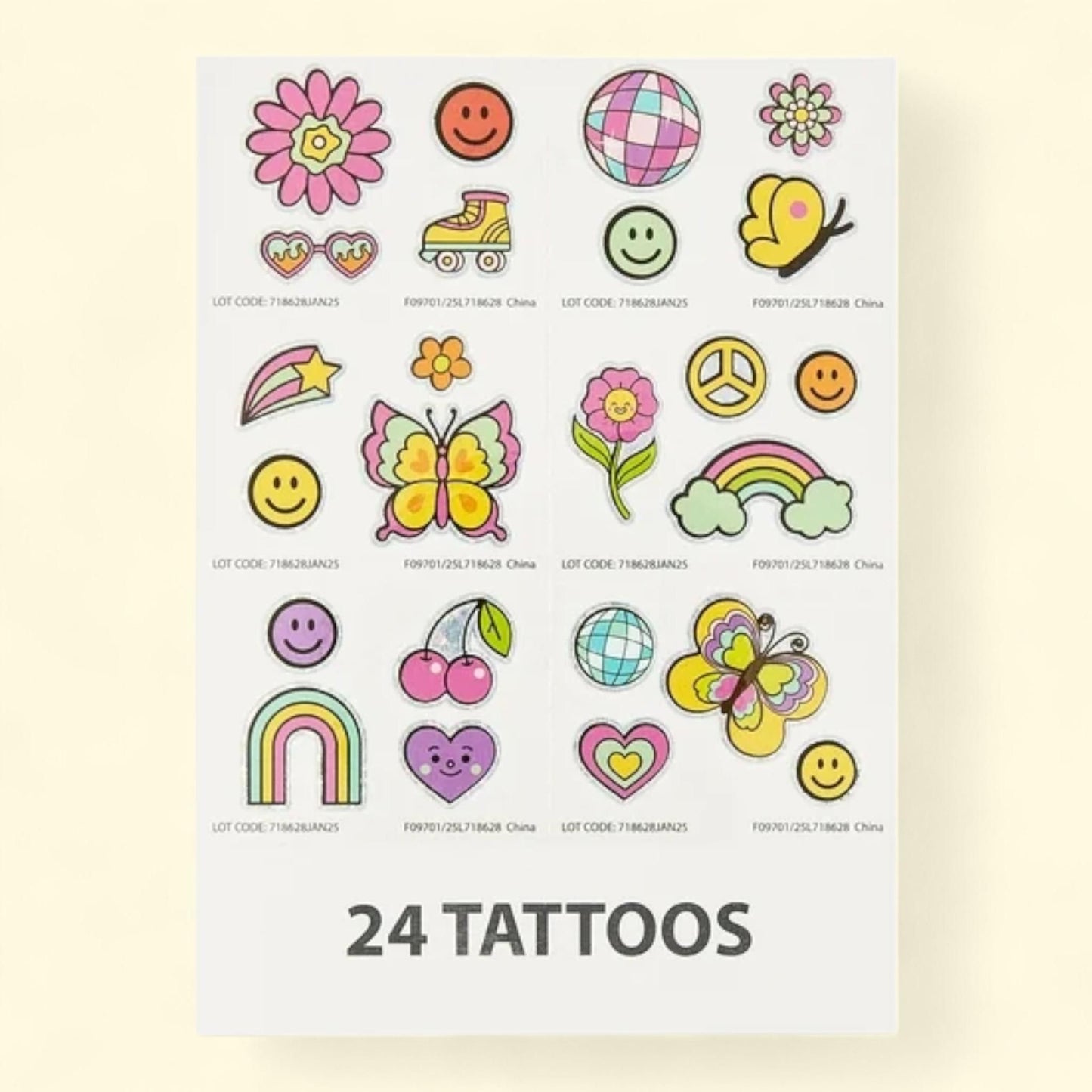 Way To Celebrate Tattoo Party Favors, 96 Count