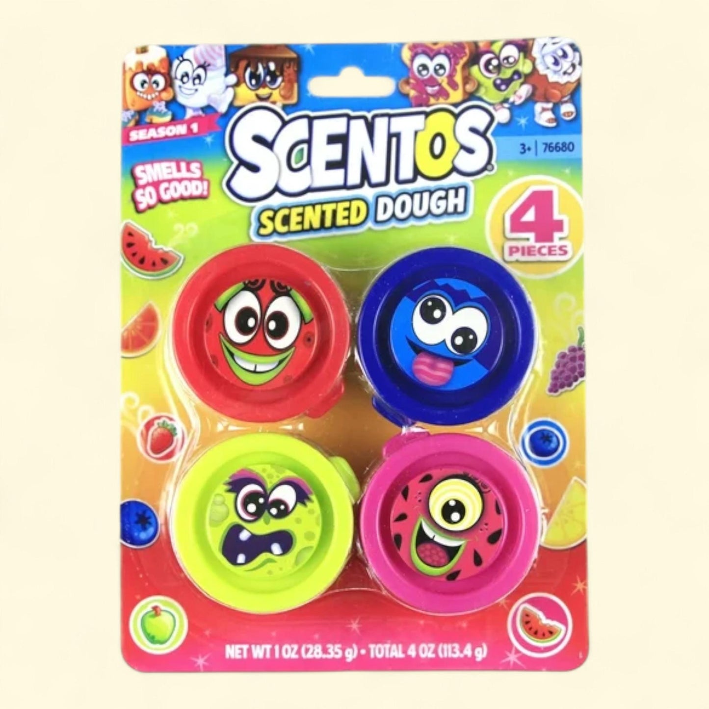 Scentos Scented Dough, 4 Pack, Ages 3+