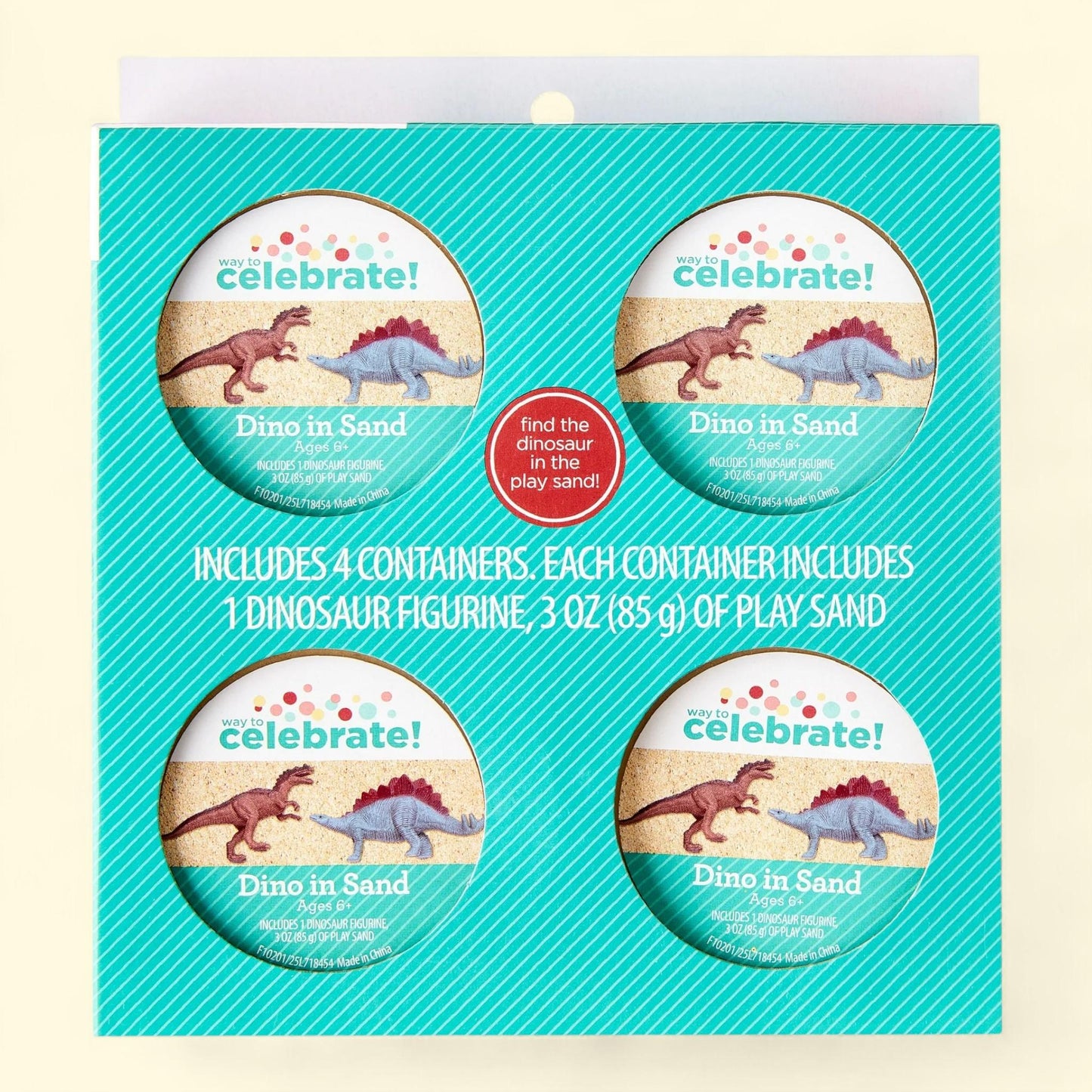 Way To Celebrate Dinosaur Surprise Party Favors, 4 Count