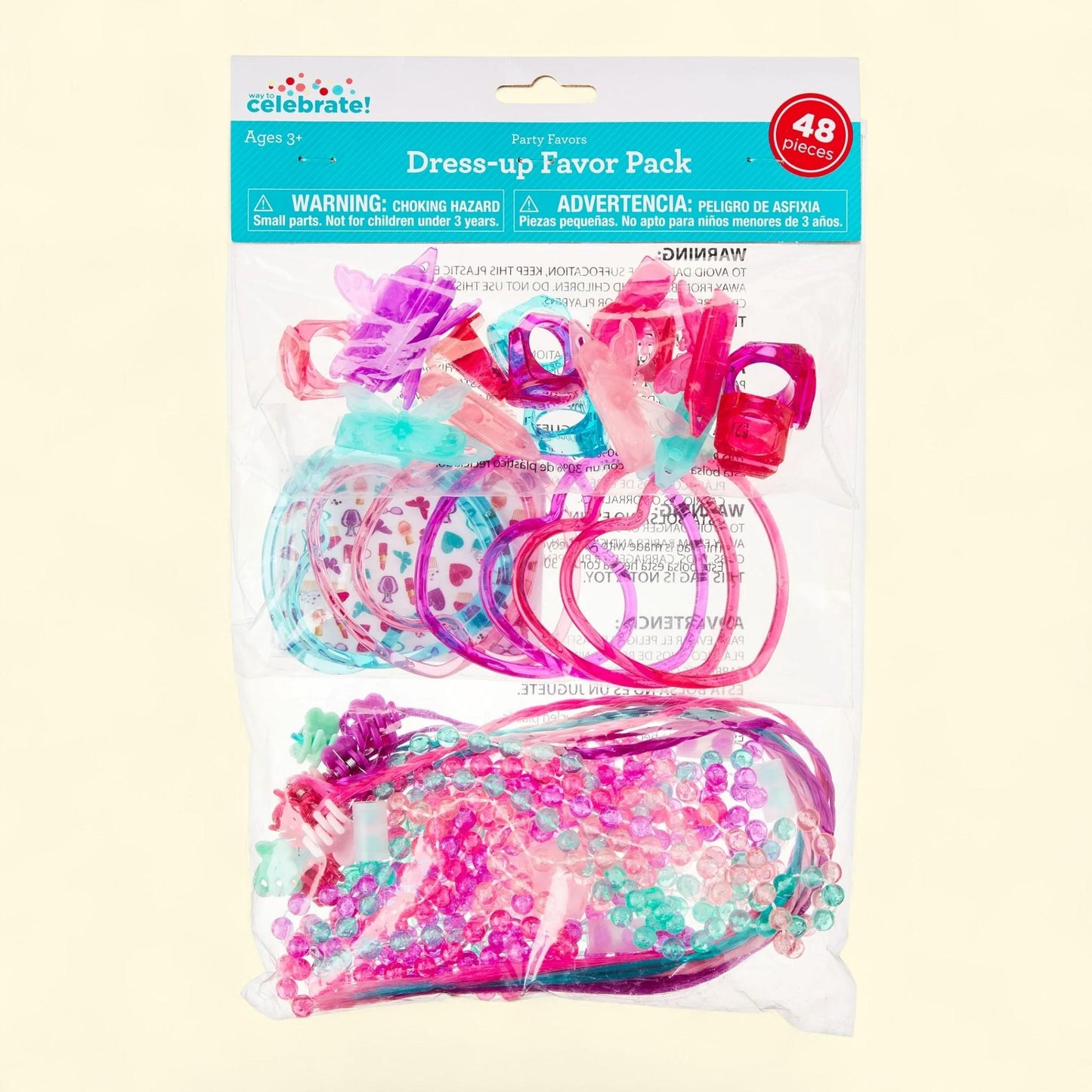 Way To Celebrate Dress-Up Party Favors Pack, 48 Pieces