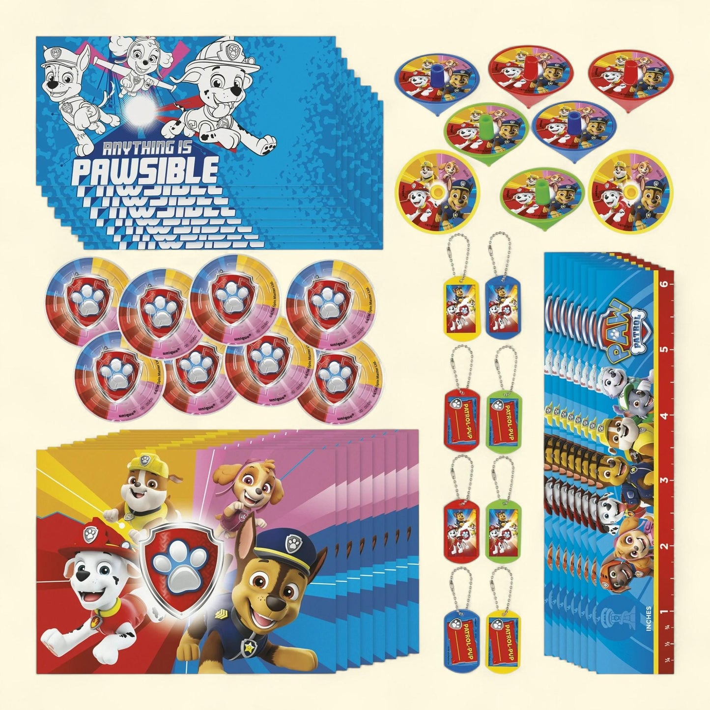 PAW Patrol Birthday Party Favor Kit, 48pcs