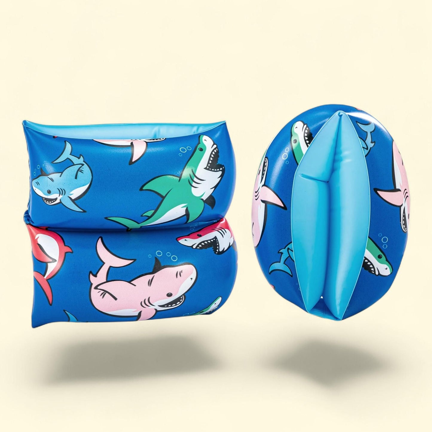 Bluescape Blue Shark Inflatable Kids Armbands, Ages 3 to 6, Unisex