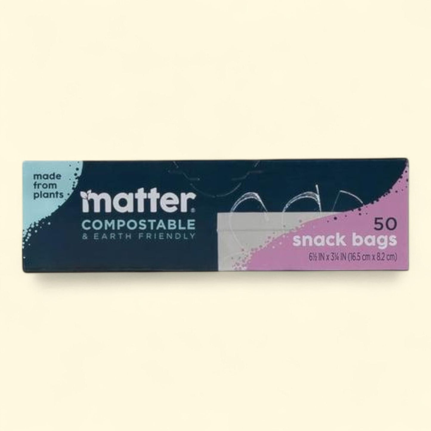 Matter Clear Snack Bags, 50 Count