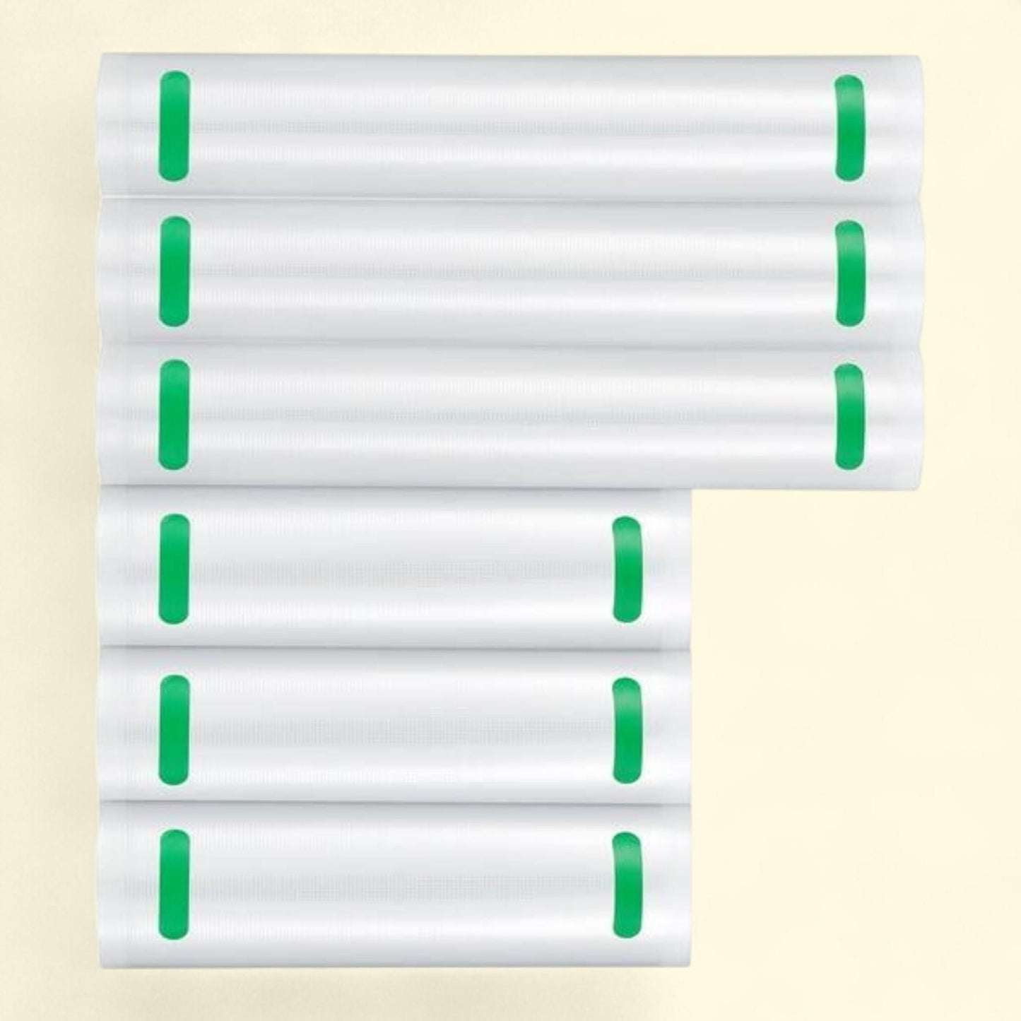 KFFKFF Freezer Bags, 3 Rolls 11 In x 20 Ft & 3 Rolls 8 In x 20 Ft