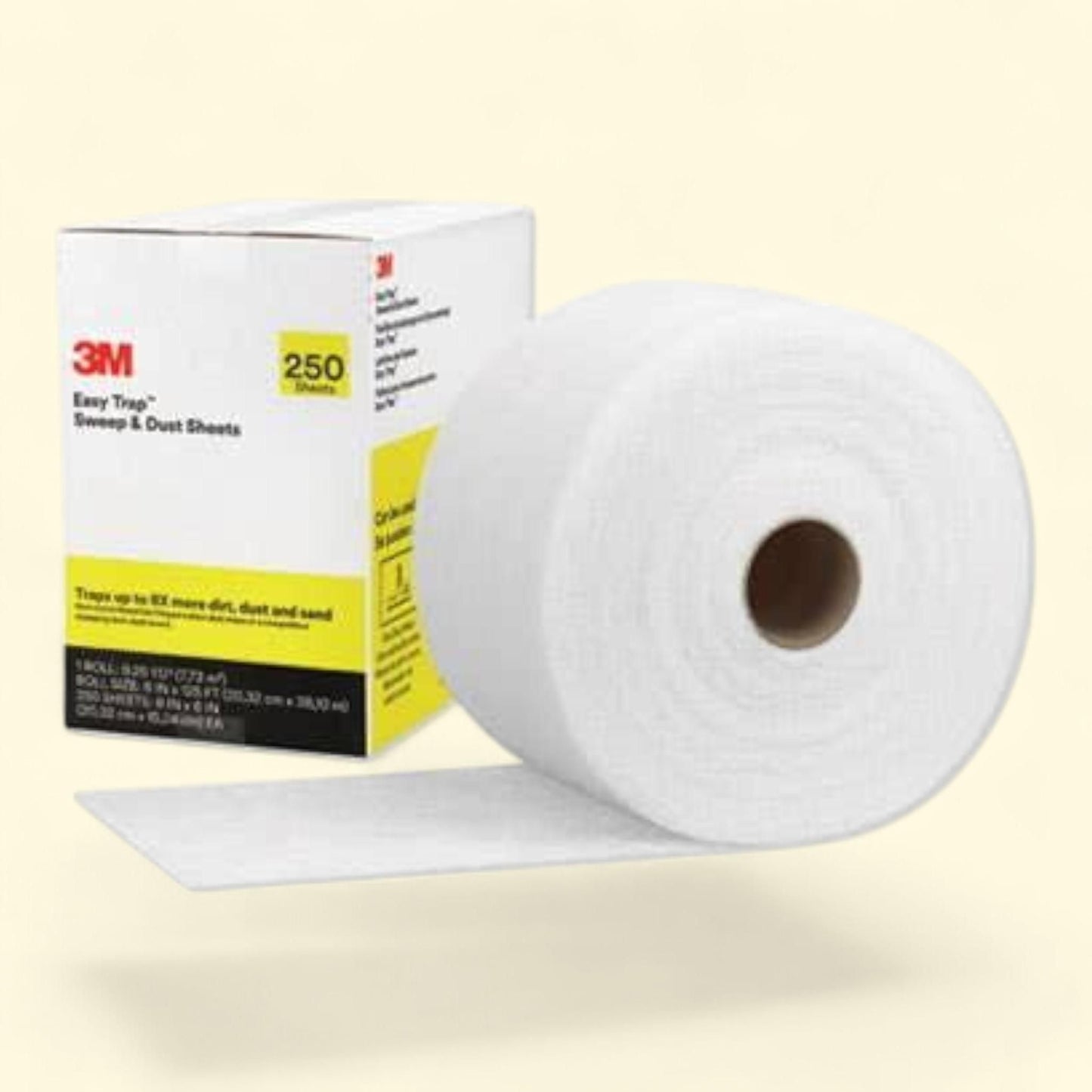 Easy Trap Duster, 8" X 125 Ft, White, 1 - 250 Sheet Roll/Carton