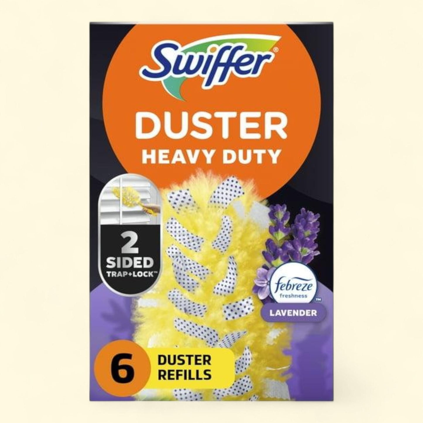 Swiffer Dusters, Heavy Duty Multi-Surface Duster Refills, Lavender, 6 Count