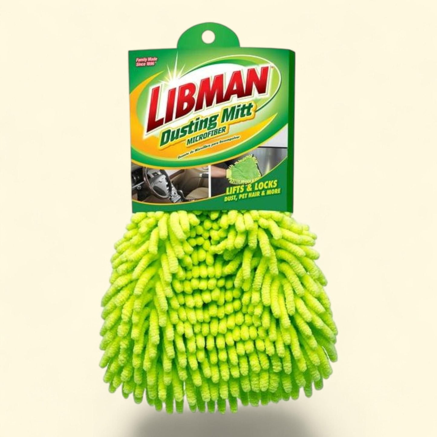 Libman Microfiber Duster & Polishing Mitt, Green