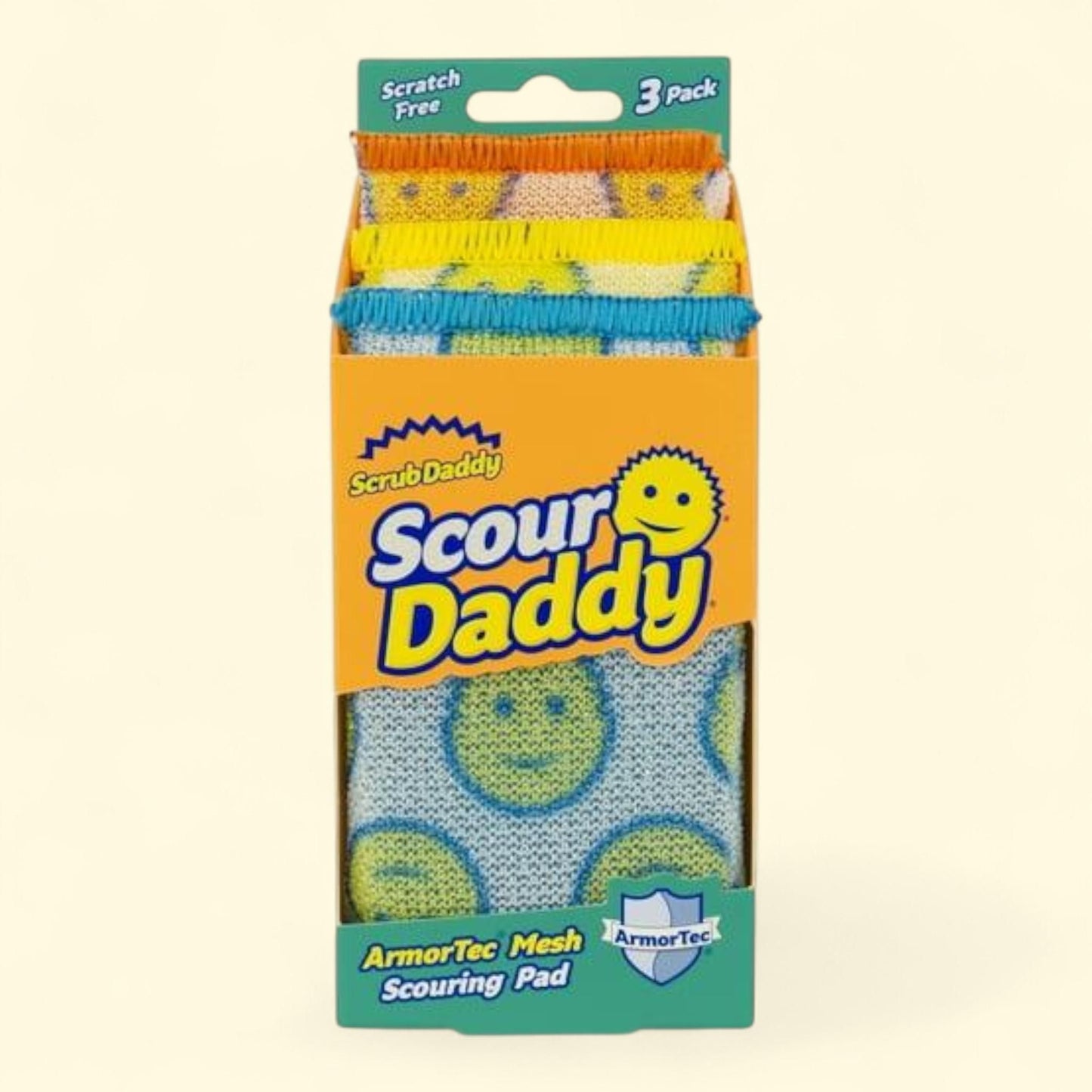 Scrub Daddy Scour Daddy Non-Scratch Scour Pads, 3 Count