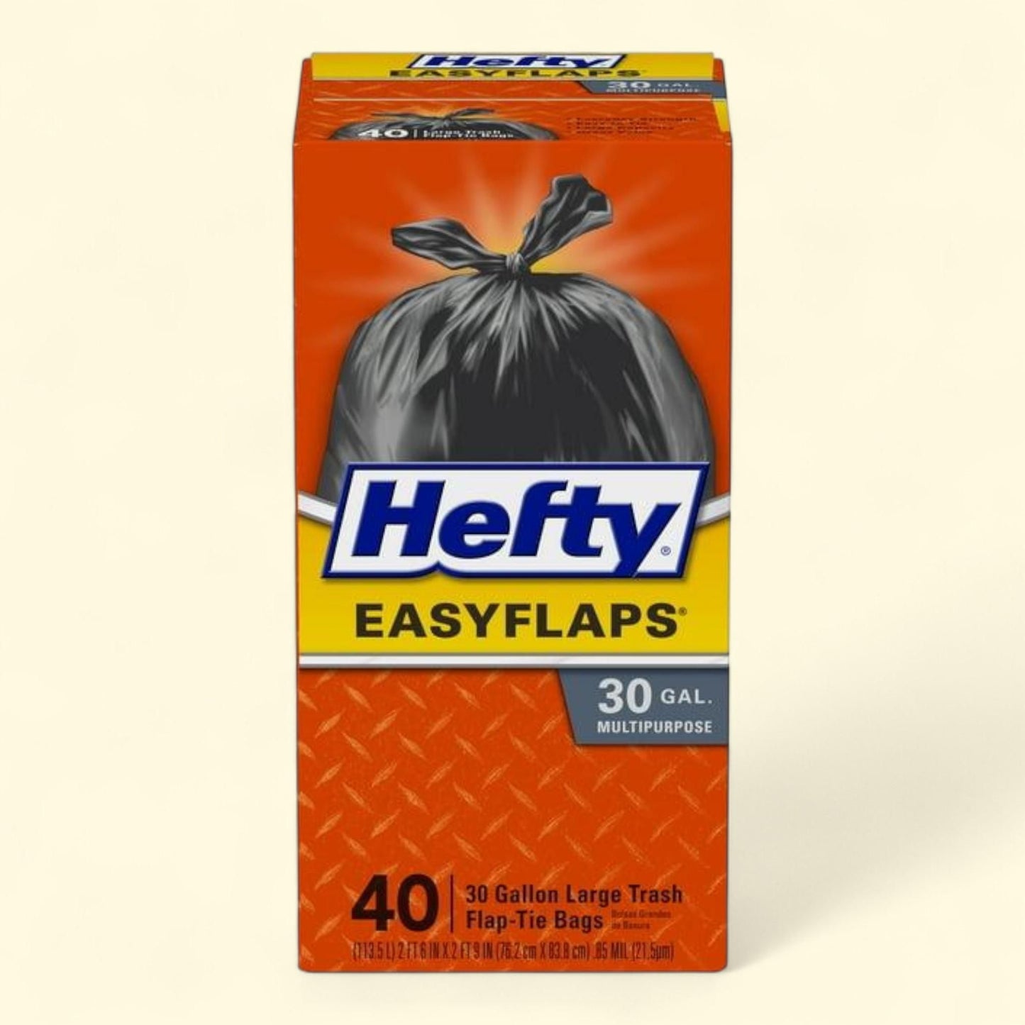 Sacs poubelle polyvalents résistants, 114 litres, lot de 40