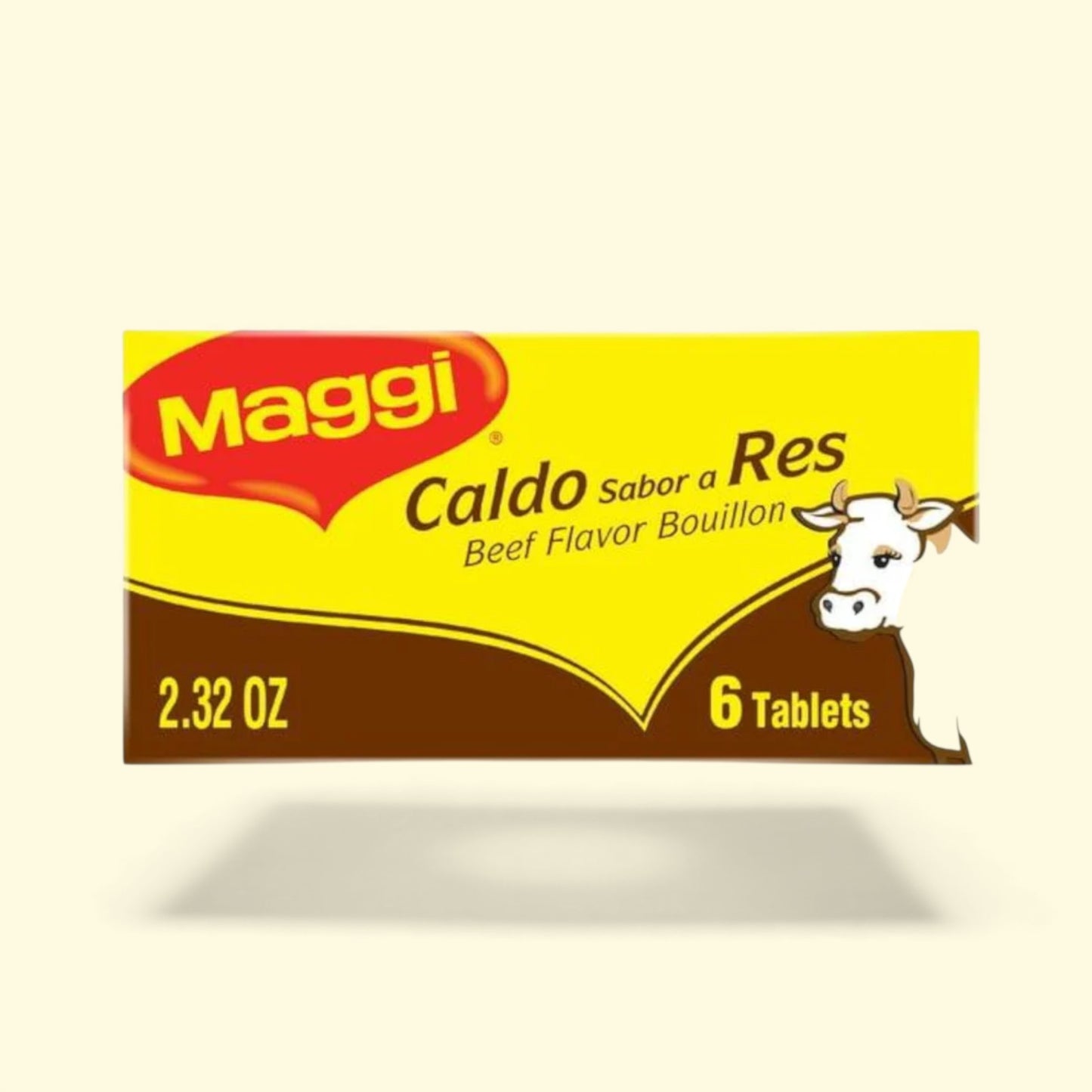 Maggi caldo sabor a res beef flavor bouillon packaging