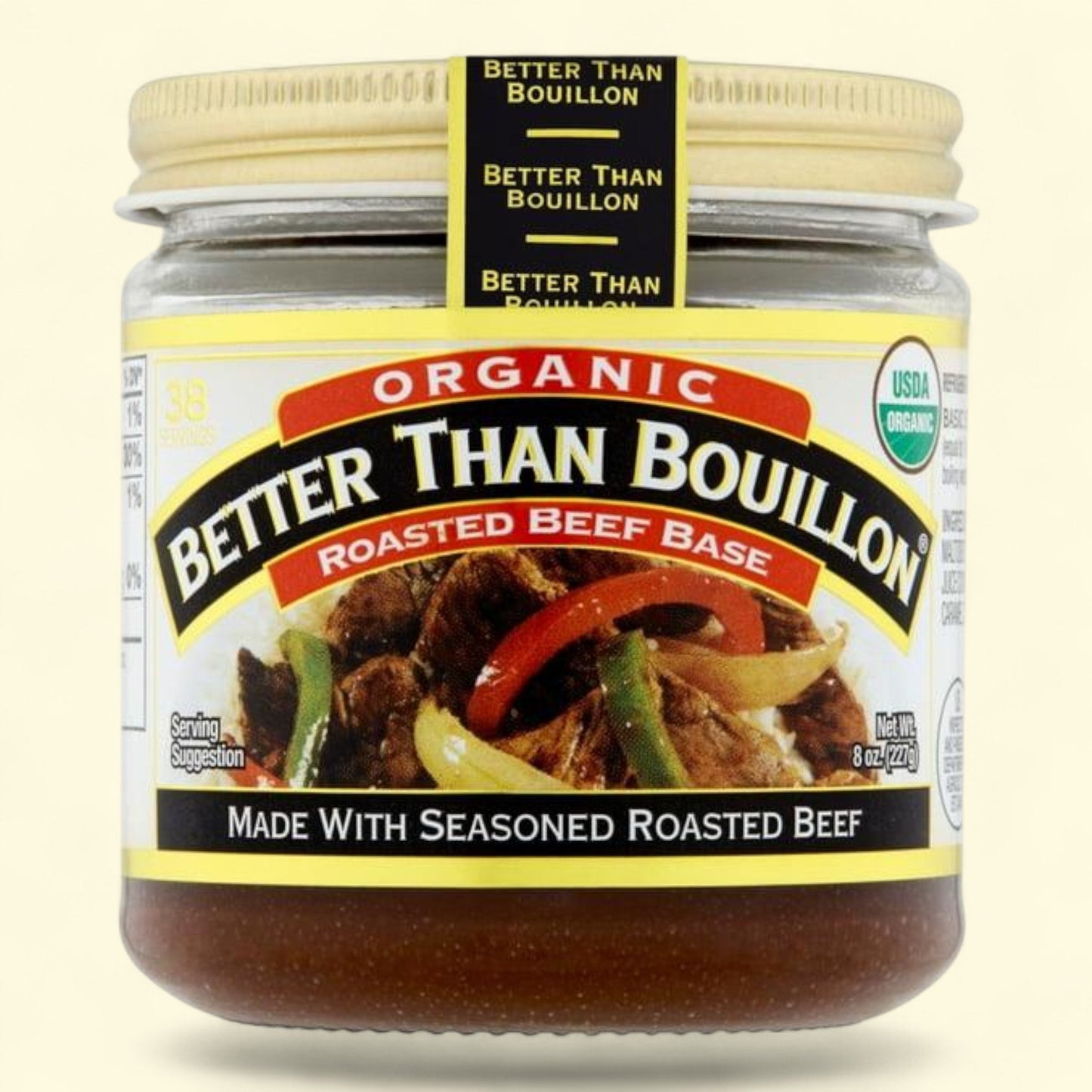 Better Than Bouillon Organic Roasted Beef Base, 8 oz Jar