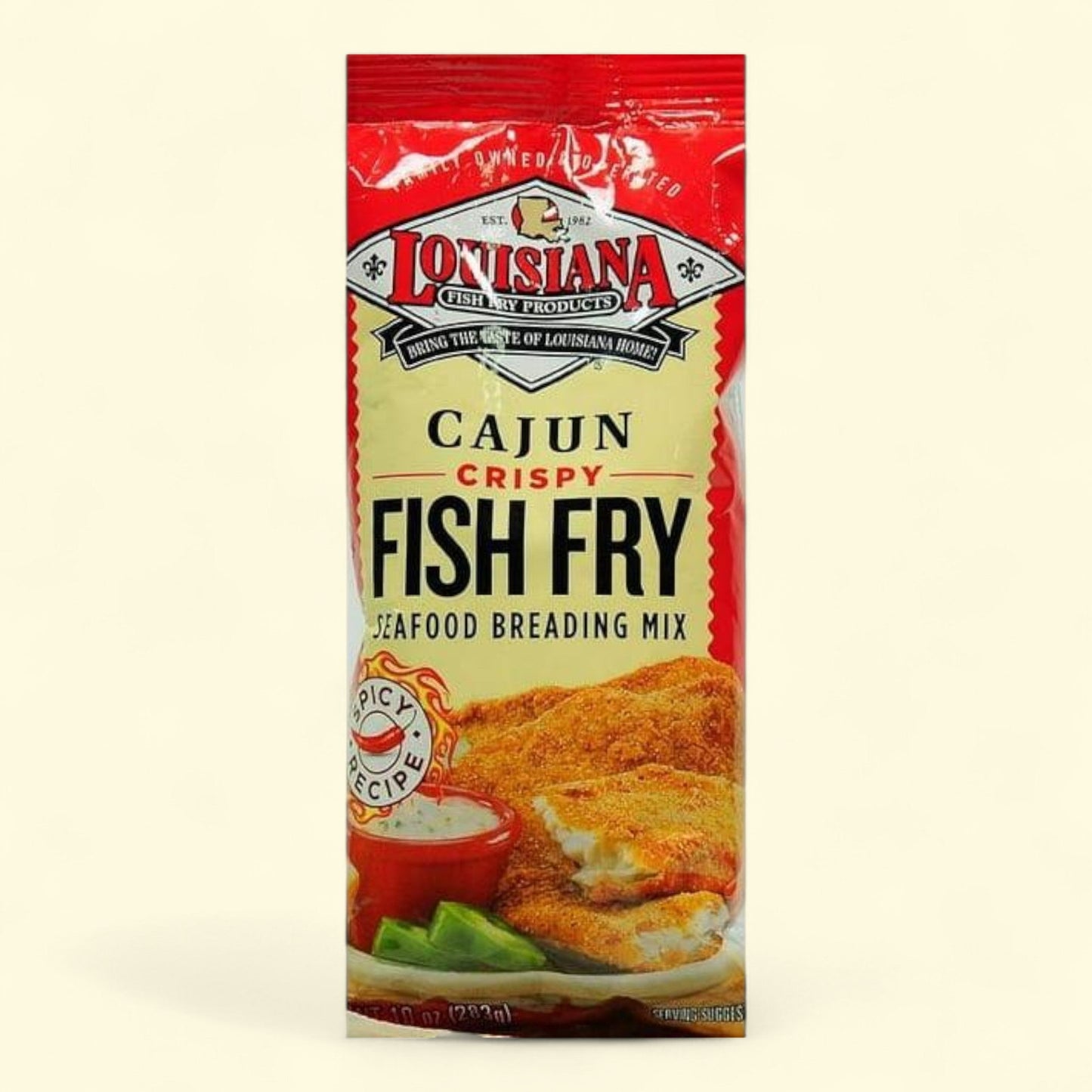Louisiana Fish Fry Products Cajun Crispy Fish Fry Breading Mix, 10 oz