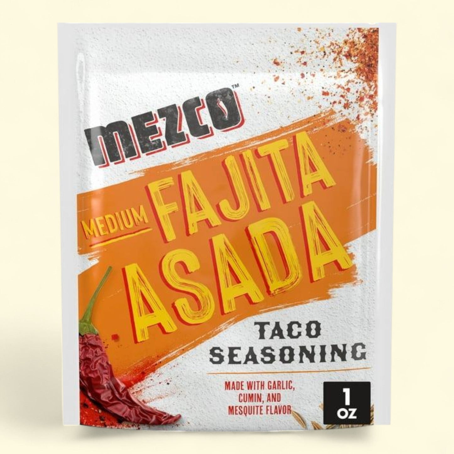 Assaisonnement pour tacos Mezco, saveur « Fajita Asada » (moyennement épicée), 28 g