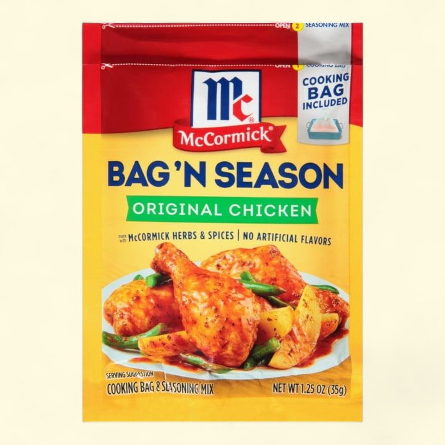 McCormick Bag 'n Season Original Chicken, 1.25 oz — authentic US product shipped worldwide by Treatspree
