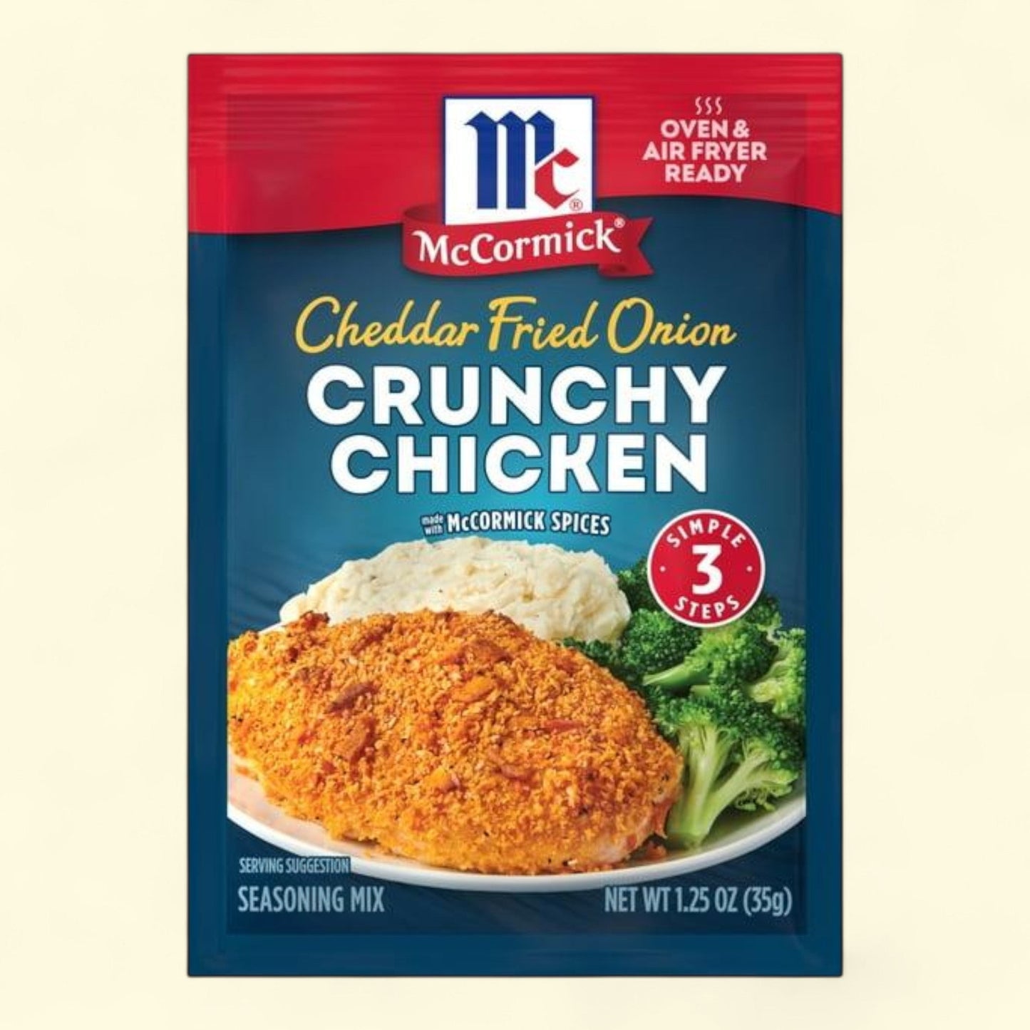 McCormick Fried Onion Crunchy Chicken Seasoning Mix, 1.25 oz — authentic US product shipped worldwide by Treatspree