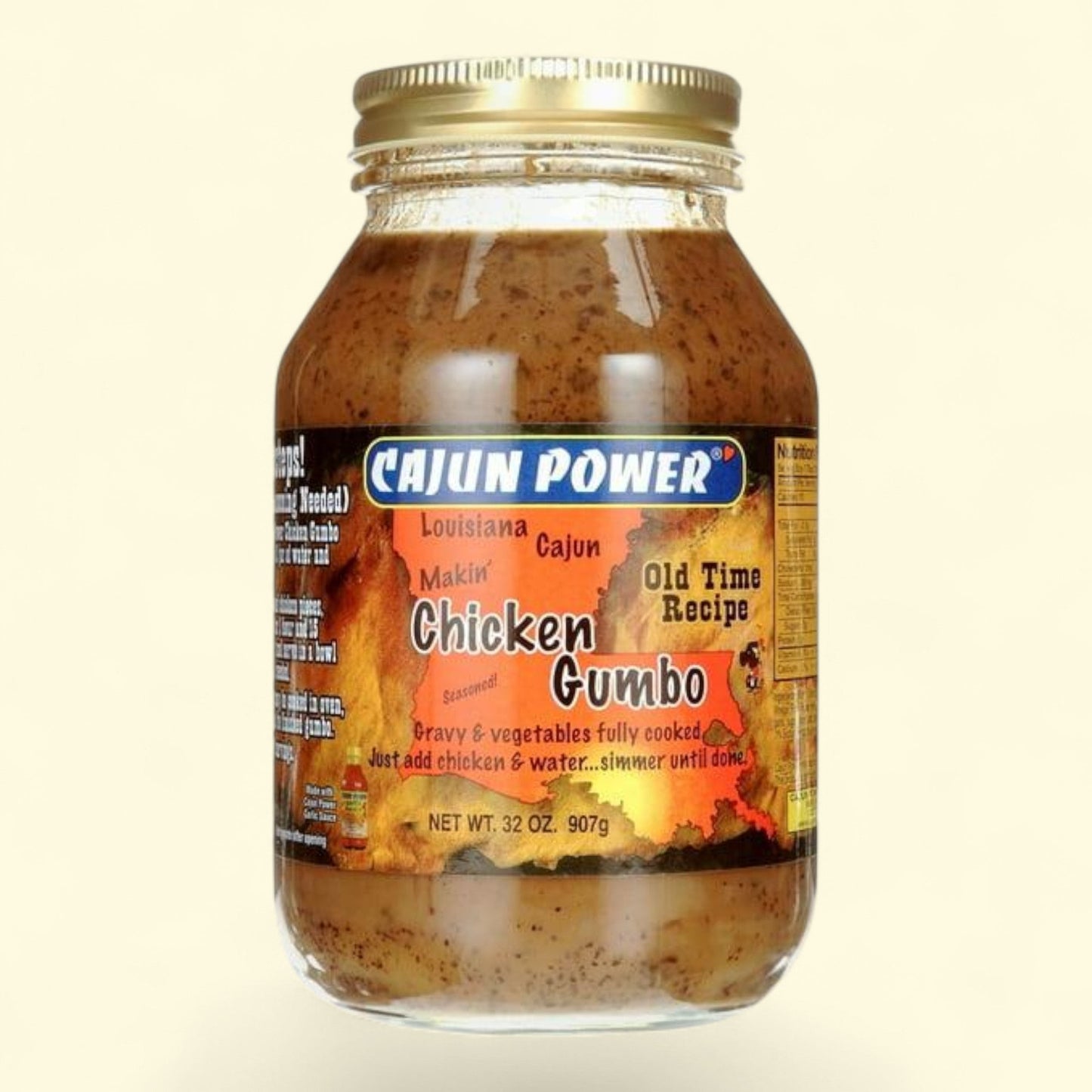 Cajun Power Chicken Gumbo, Spices & Seasoning, 16 oz