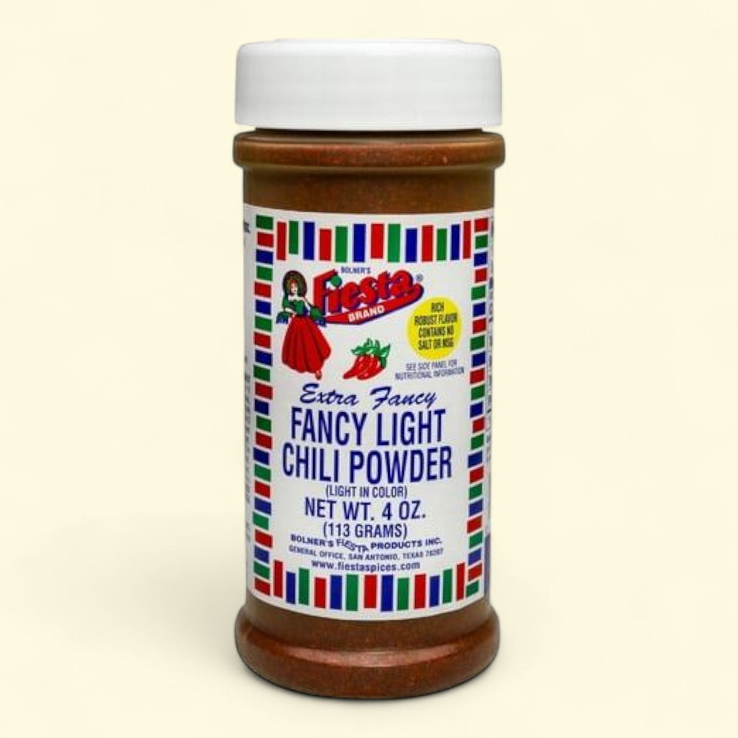 Fiesta Fancy Light Chili Powder, 4 oz Jar