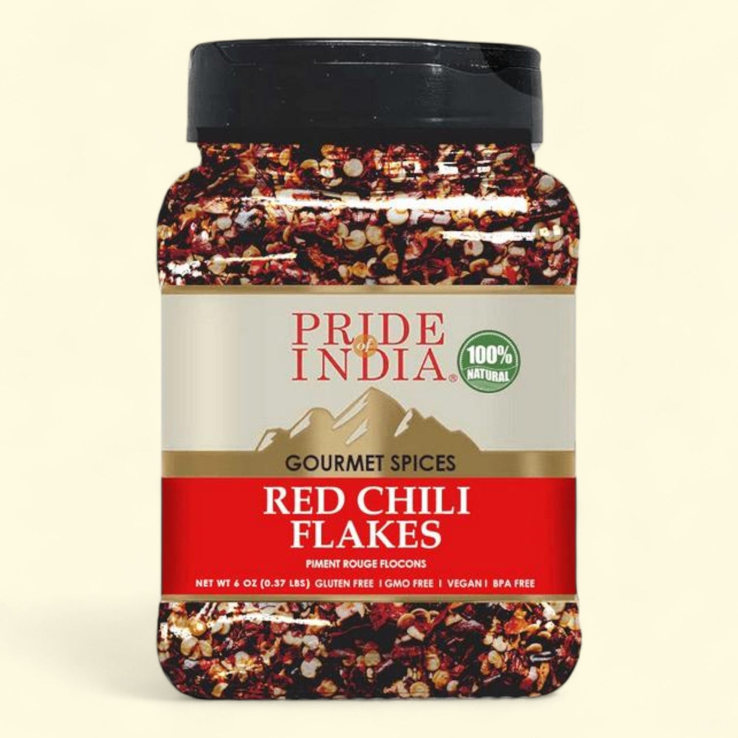 Pride of India Red Chili Flakes, 6 oz.