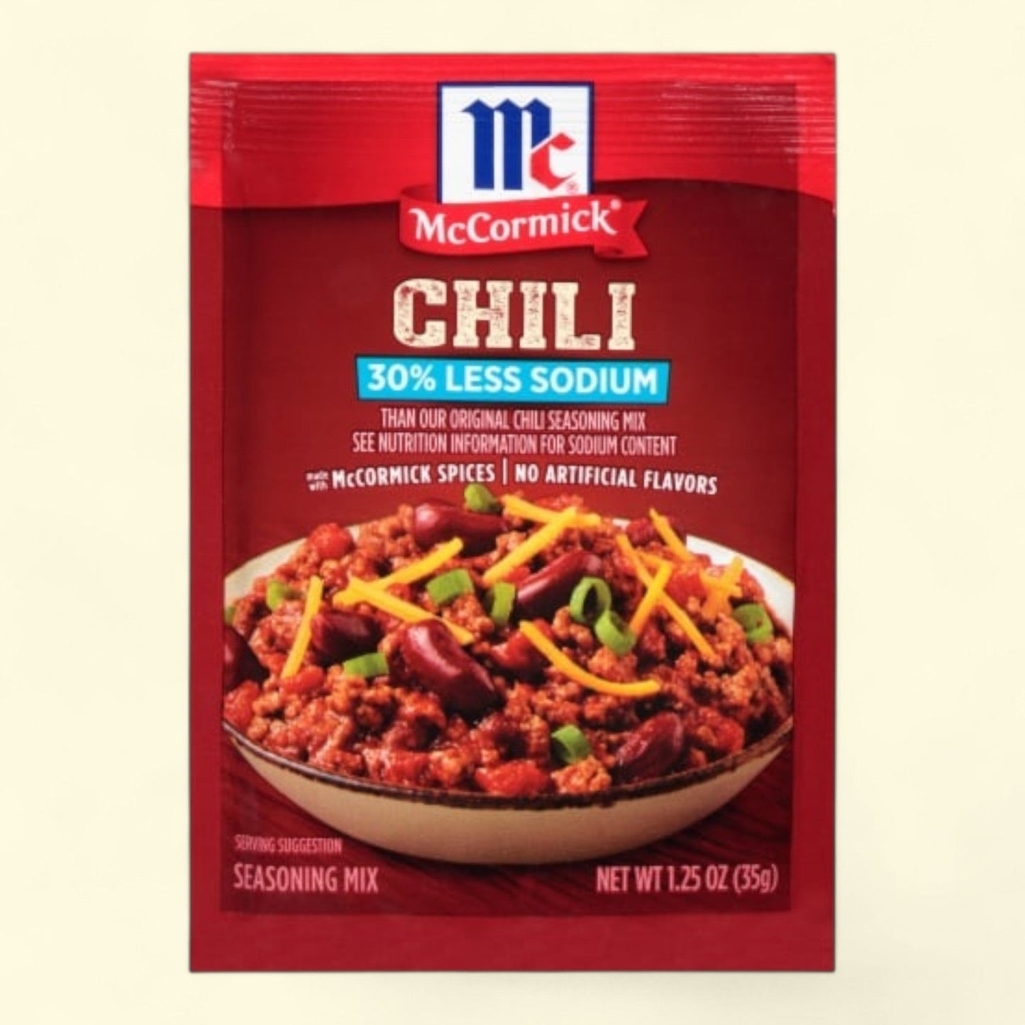 McCormick Chili Seasoning Mix, Less Sodium, 1.25 oz