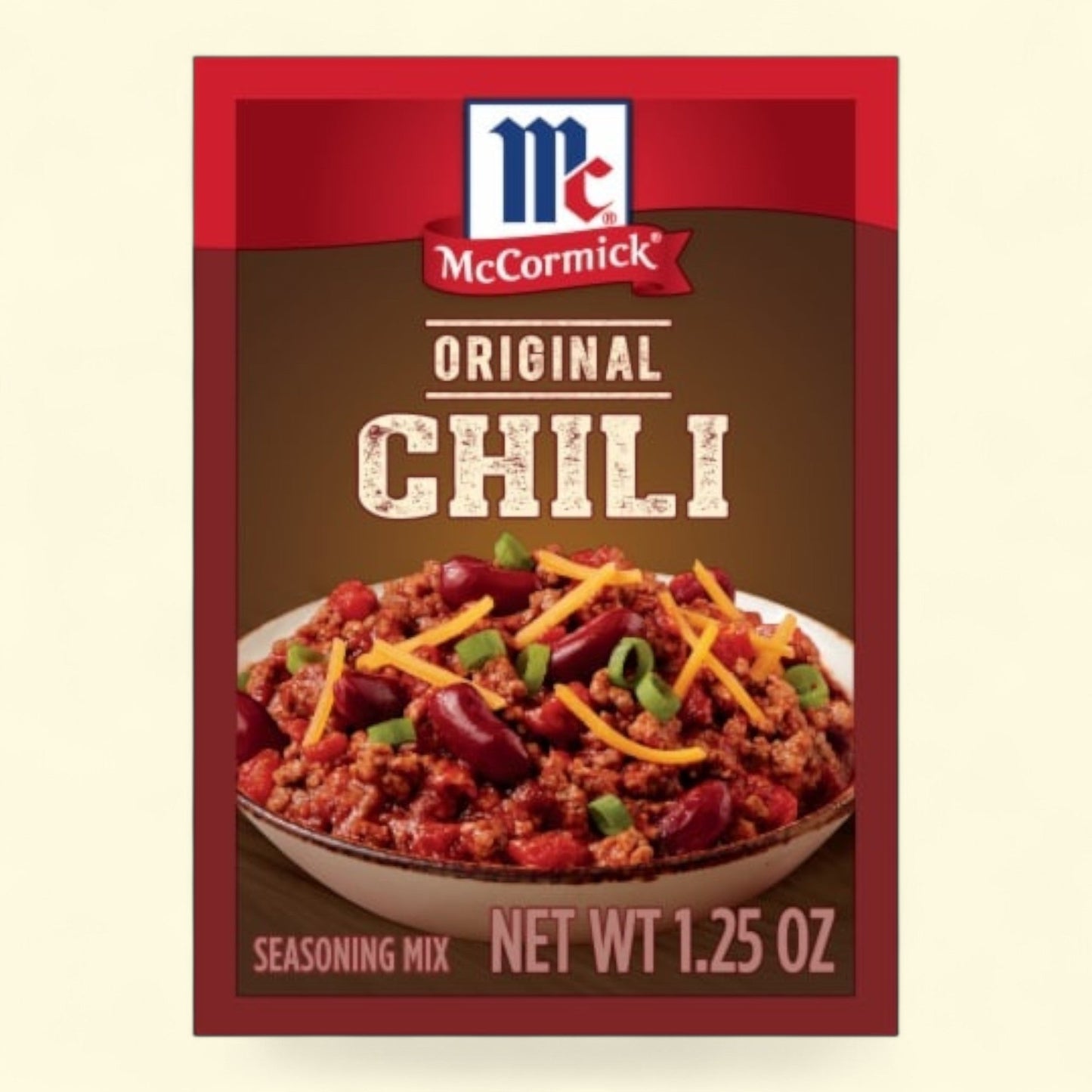 McCormick Chili Seasoning Mix, Regular Size, 1.250 oz