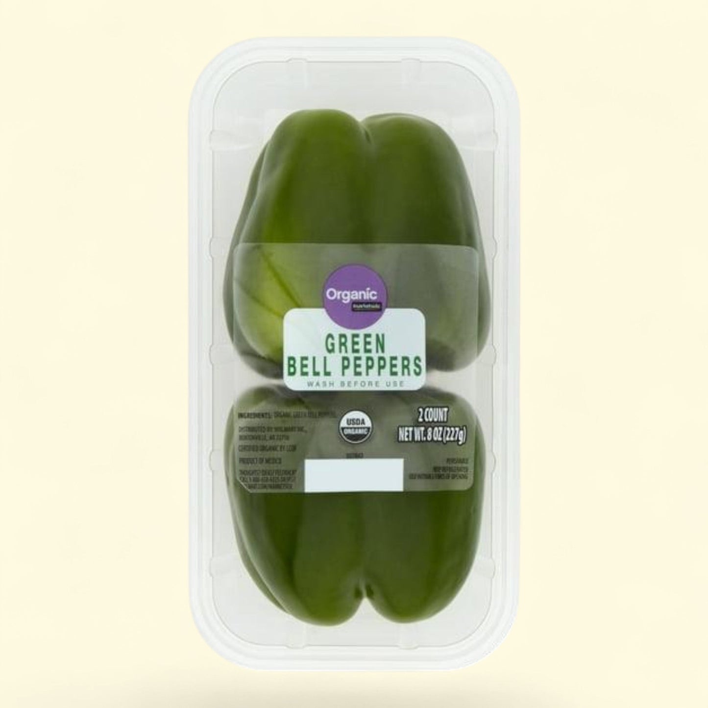 Organic Green Bell Pepper, 1 ct — authentic US product shipped worldwide by Treatspree