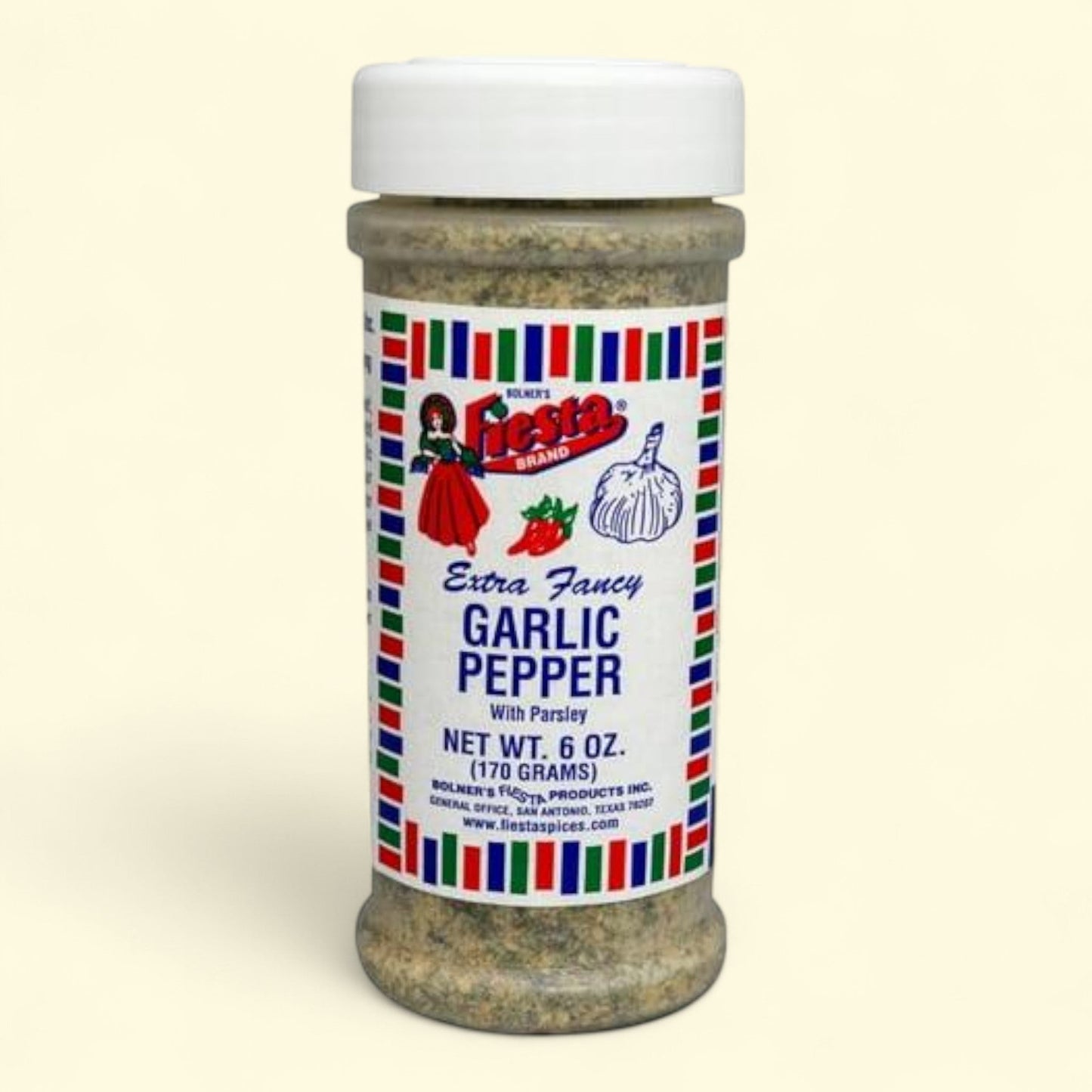 Fiesta Garlic Pepper With Parsley, 6 oz — authentic US product shipped worldwide by Treatspree