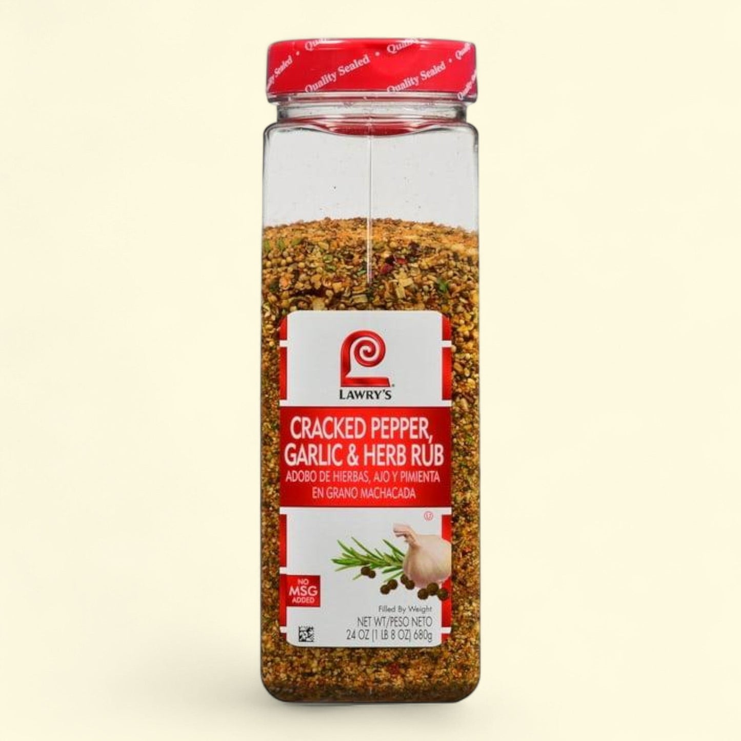 Lawry's Cracked Pepper, Garlic & Herb Rub, 24 oz — authentic US product shipped worldwide by Treatspree