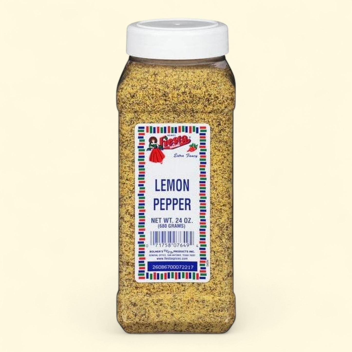 Bolner's Fiesta Brand Lemon Pepper, 24 oz