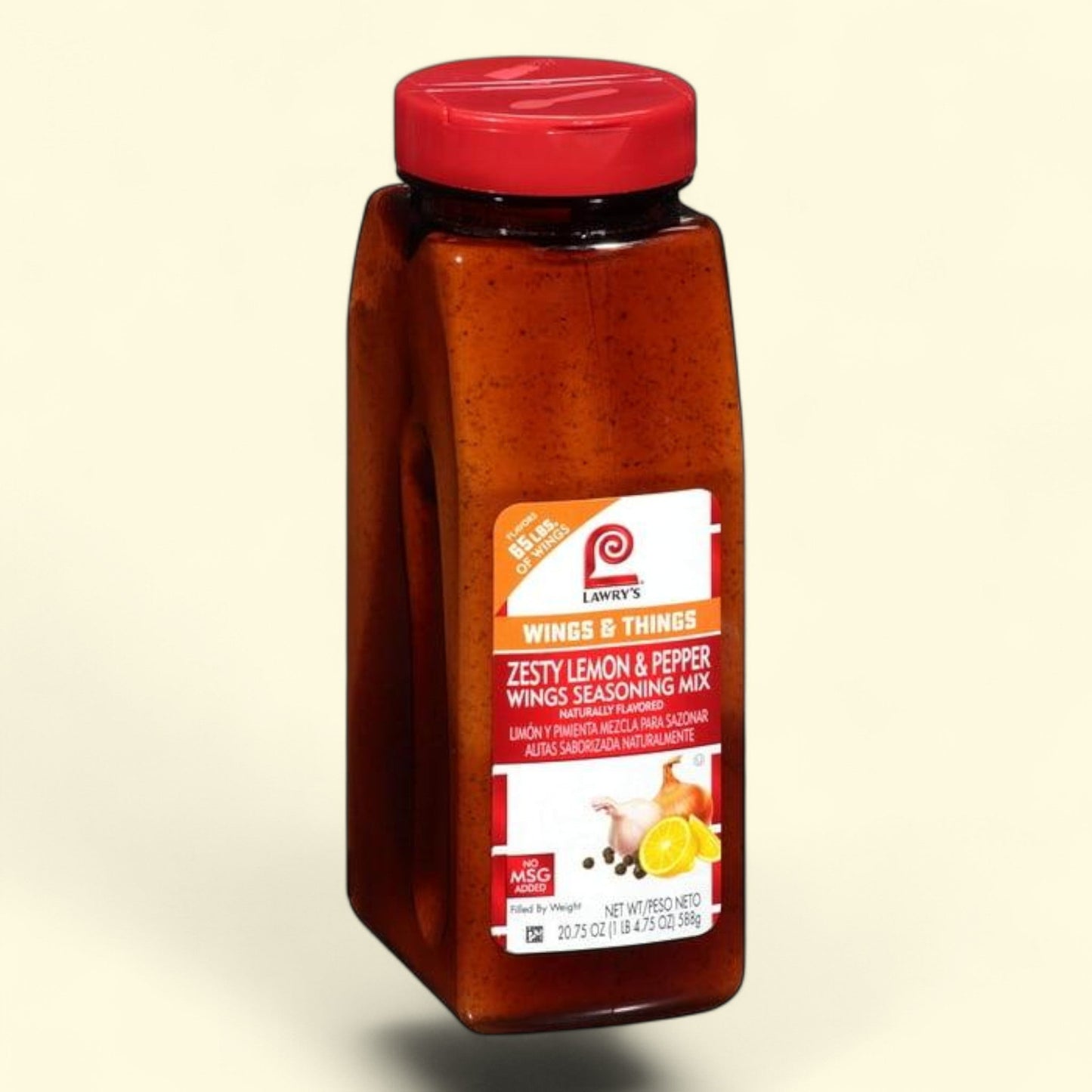 Lawry's Zesty Lemon & Pepper Wings Seasoning Mix, 20.75 oz — authentic US product shipped worldwide by Treatspree