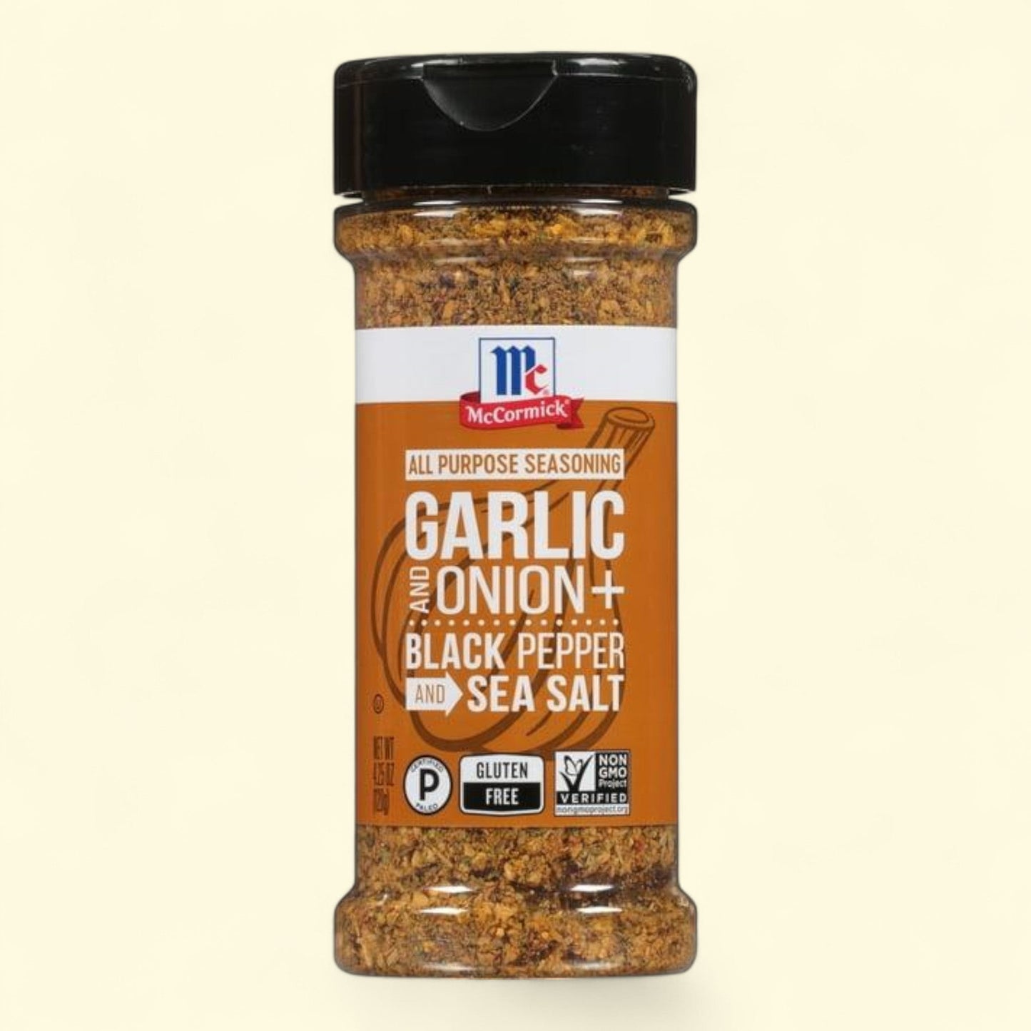 McCormick Garlic and Onion, Black Pepper and Sea Salt All Purpose Seasoning, 4.25 oz Bottle