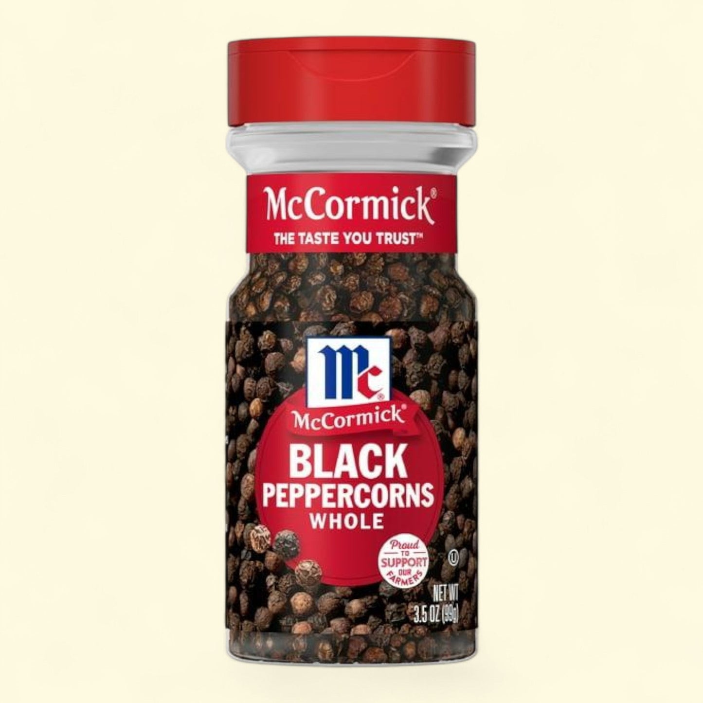 McCormick Whole Black Pepper, 3.5 oz