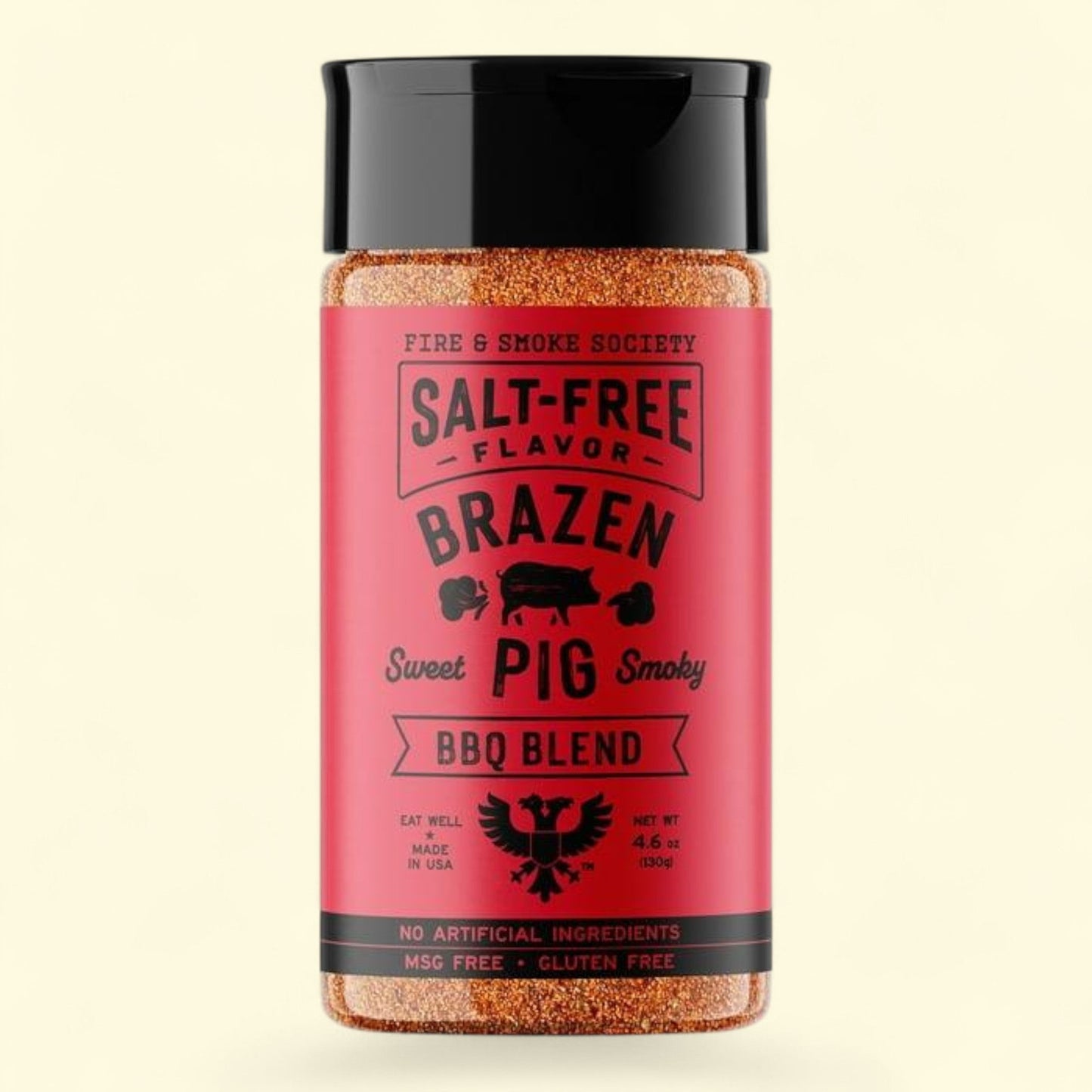 Fire & Smoke Society Brazen Pig BBQ Seasoning, 4.6 Ounce