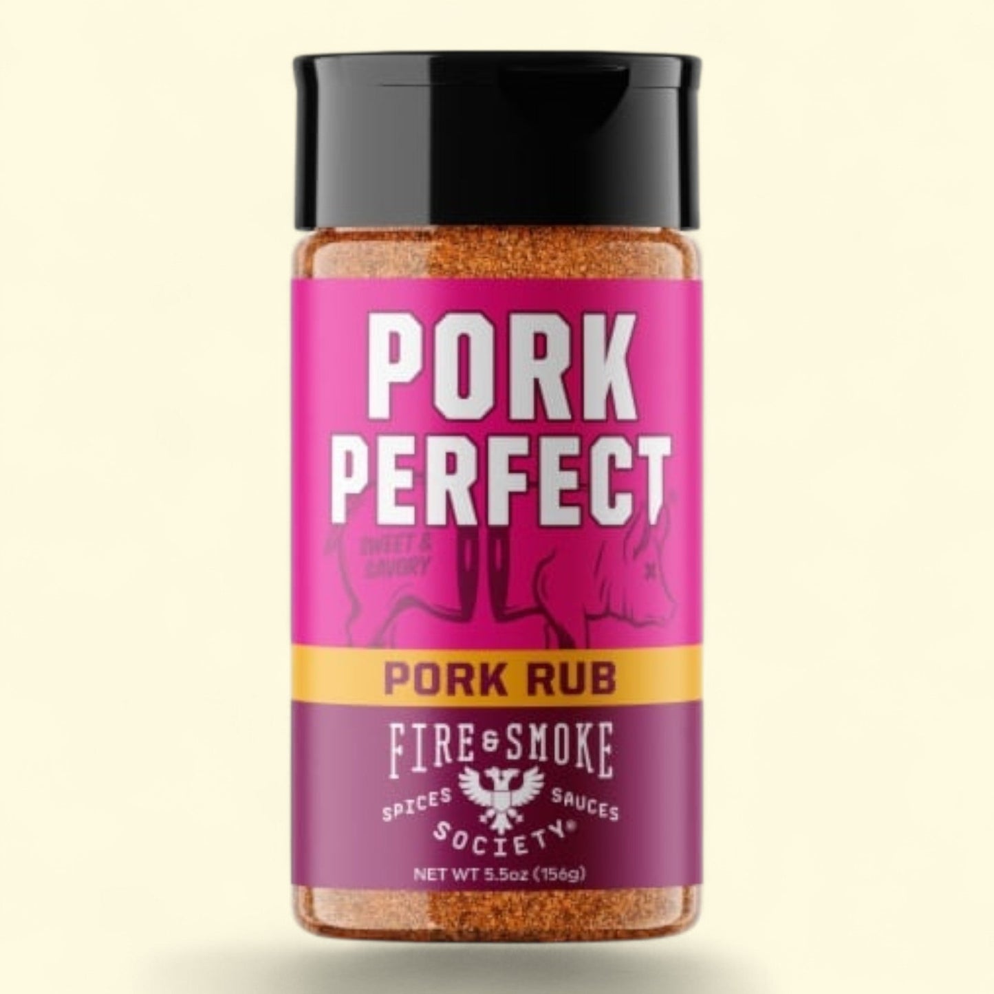 Fire & Smoke Society Pork Perfect Rub, 5.5 oz — authentic US product shipped worldwide by Treatspree