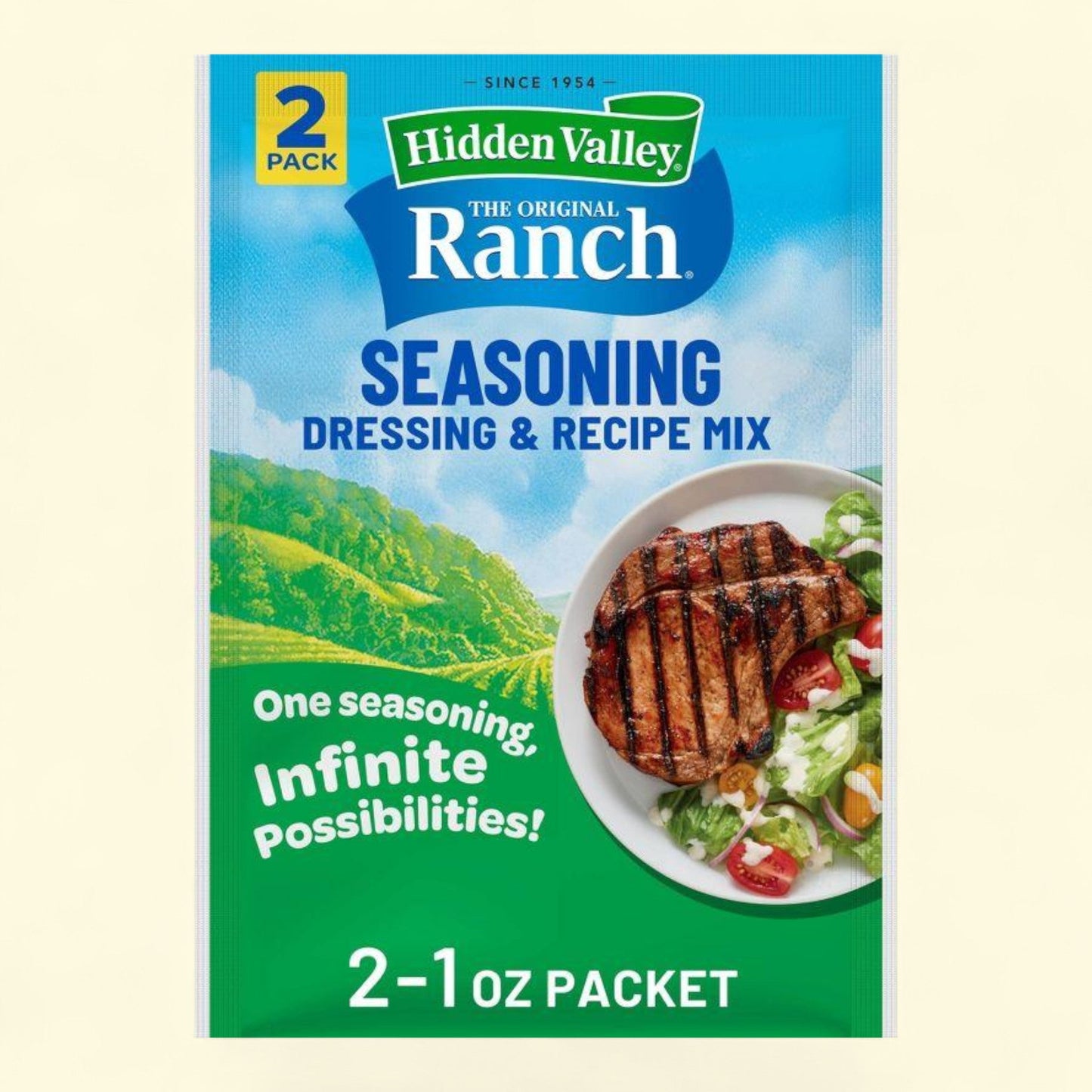 Hidden Valley Original Ranch Salad Dressing Mix, 2oz / 2ct — authentic US product shipped worldwide by Treatspree