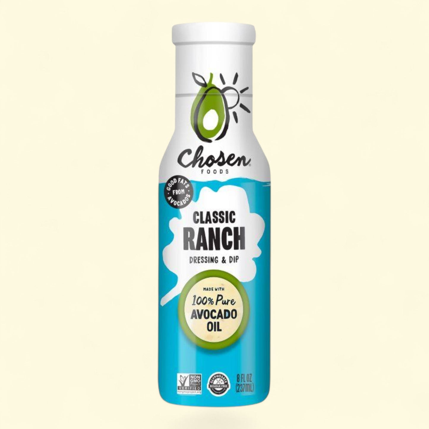 Chosen Foods Ranch Dressing, 8 fl oz — authentic US product shipped worldwide by Treatspree