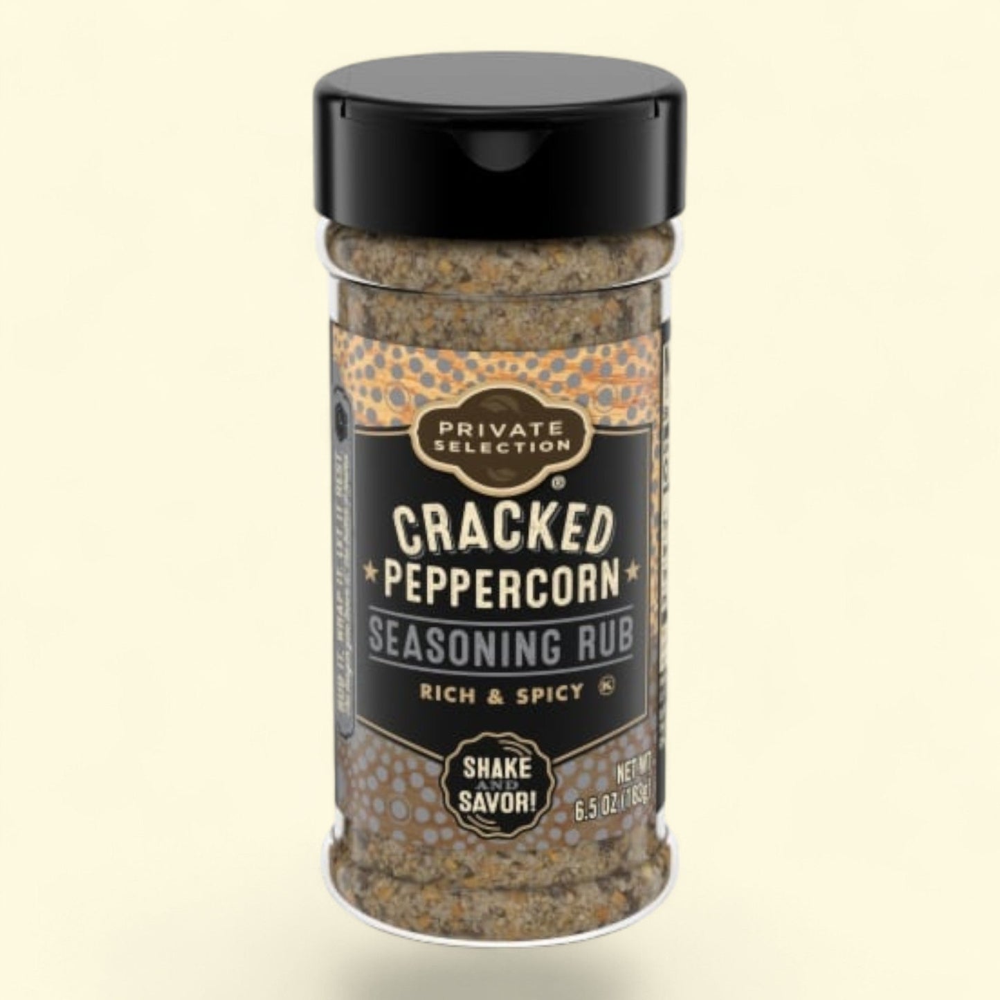 Private Selection, Cracked Peppercorn Seasoning Rub, 6.5 oz — authentic US product shipped worldwide by Treatspree