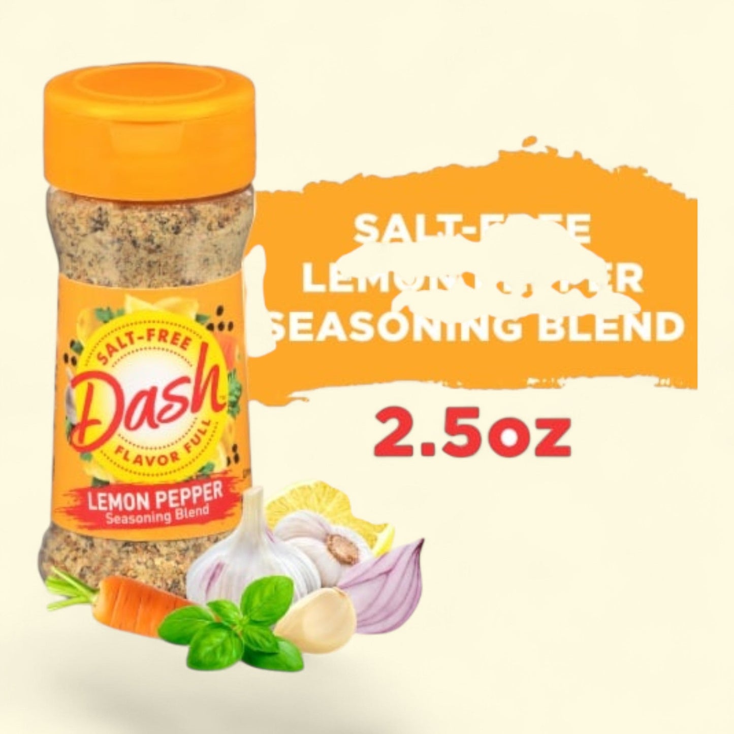 Dash Lemon Pepper Seasoning Blend, Kosher, 2.5 oz — authentic US product shipped worldwide by Treatspree