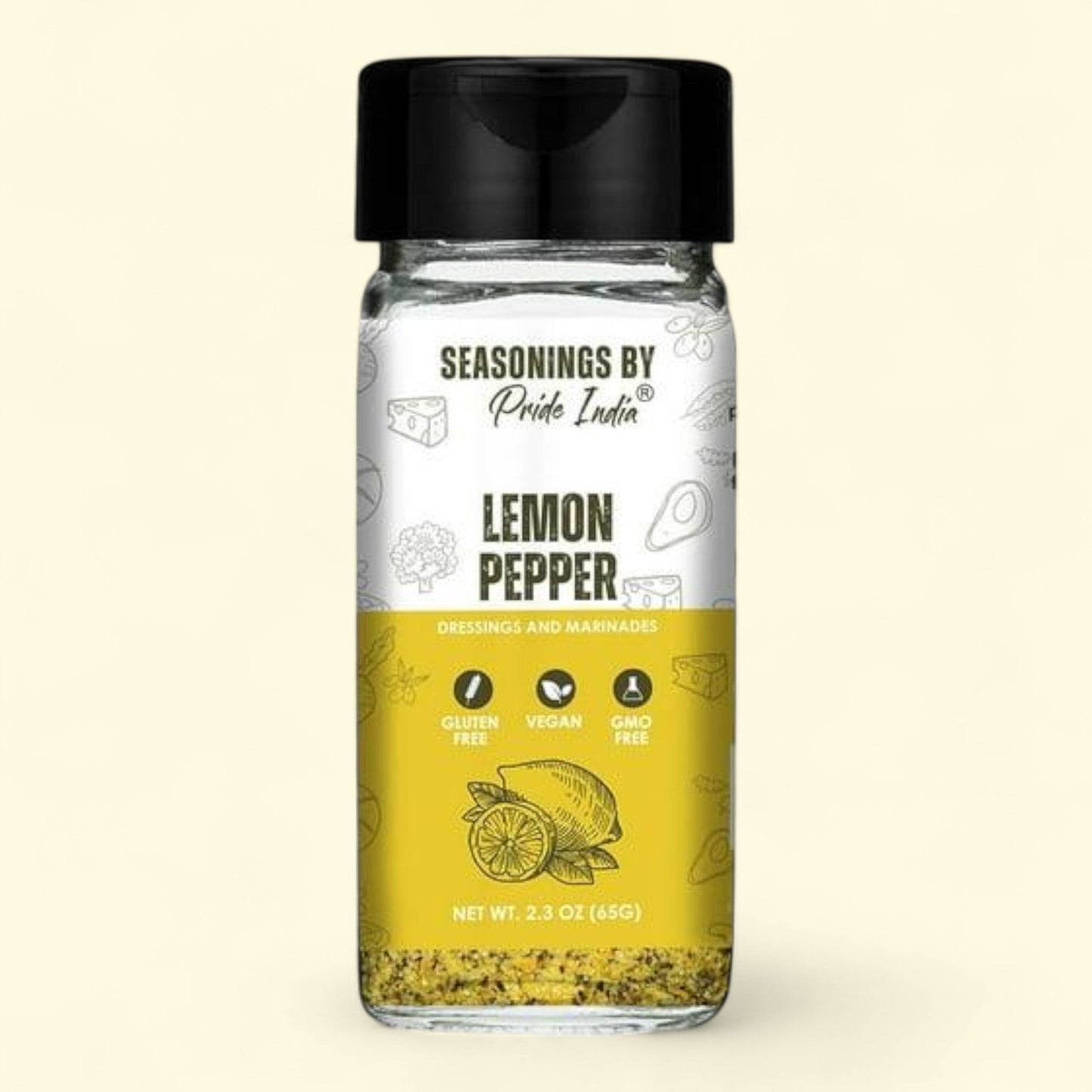Brand: Lemon Chili Pepper, Size: 2.3 oz (65 gm) Dual Sifter Cap
